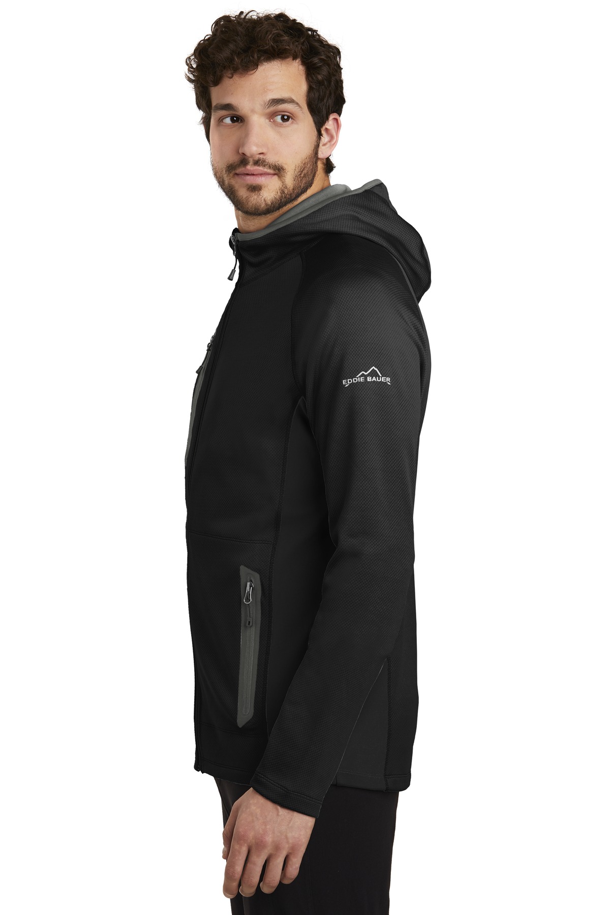 Eddie Bauer Sport Hooded Full-Zip Fleece Jacket. EB244 19