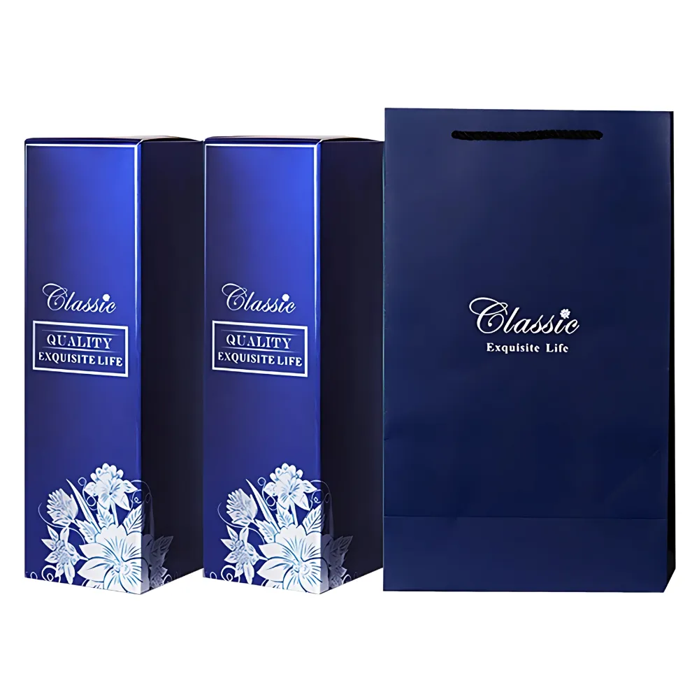 2-Bottle Wine Gift Box with Paper Bag 1
