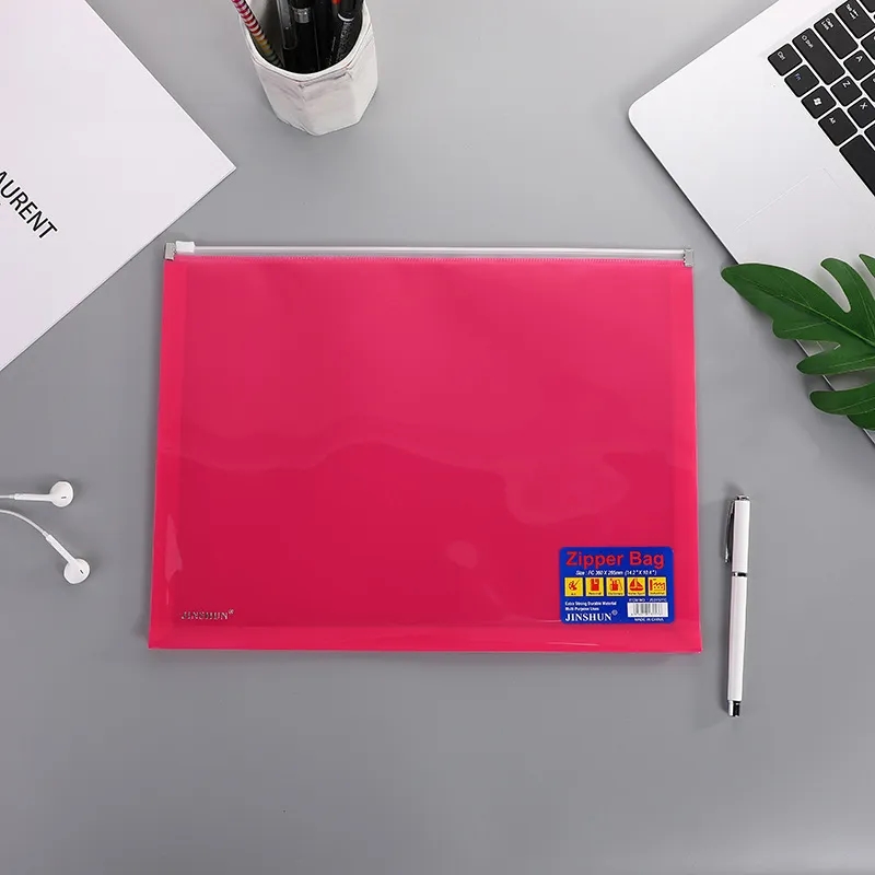 B4 Clear Bag File Folder with zipper 4