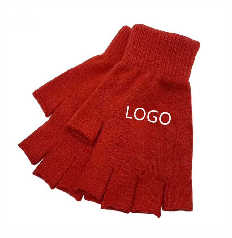 Knitted Fingerless Ragg Gloves 3