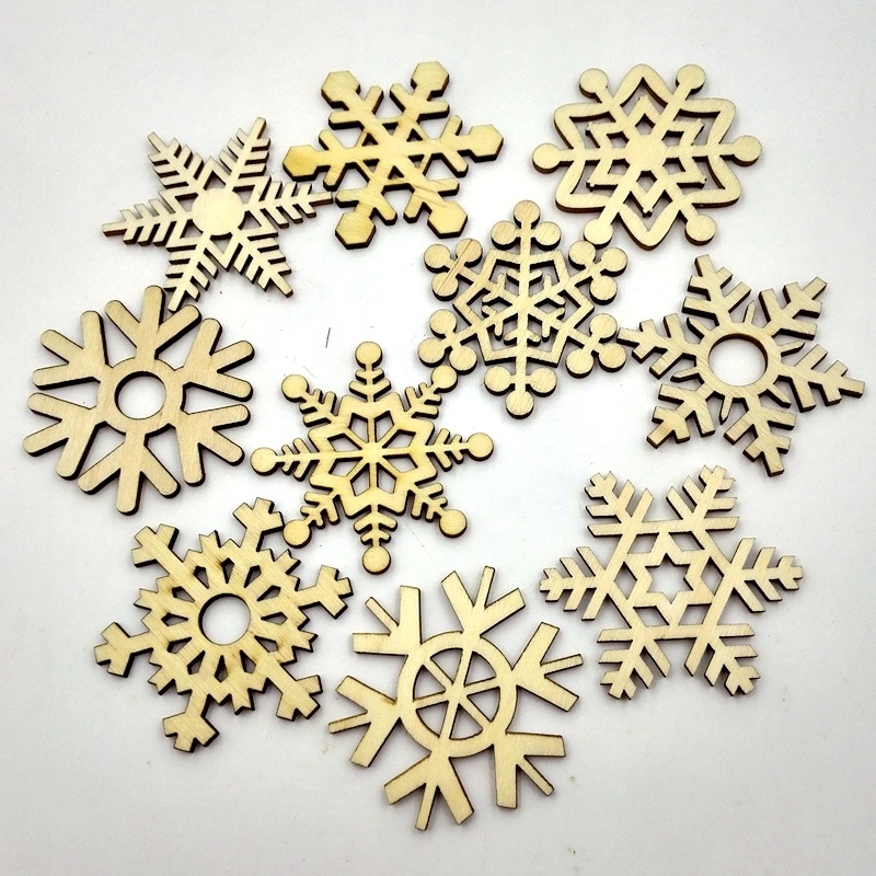 Wooden Snowflake Ornaments 4