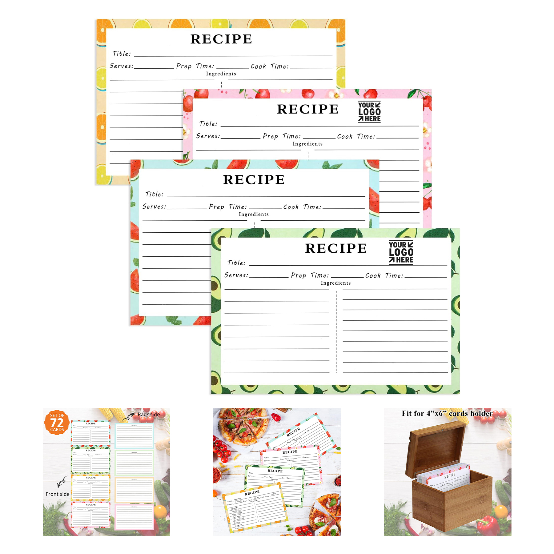 4" x 6" Recipe Card 2