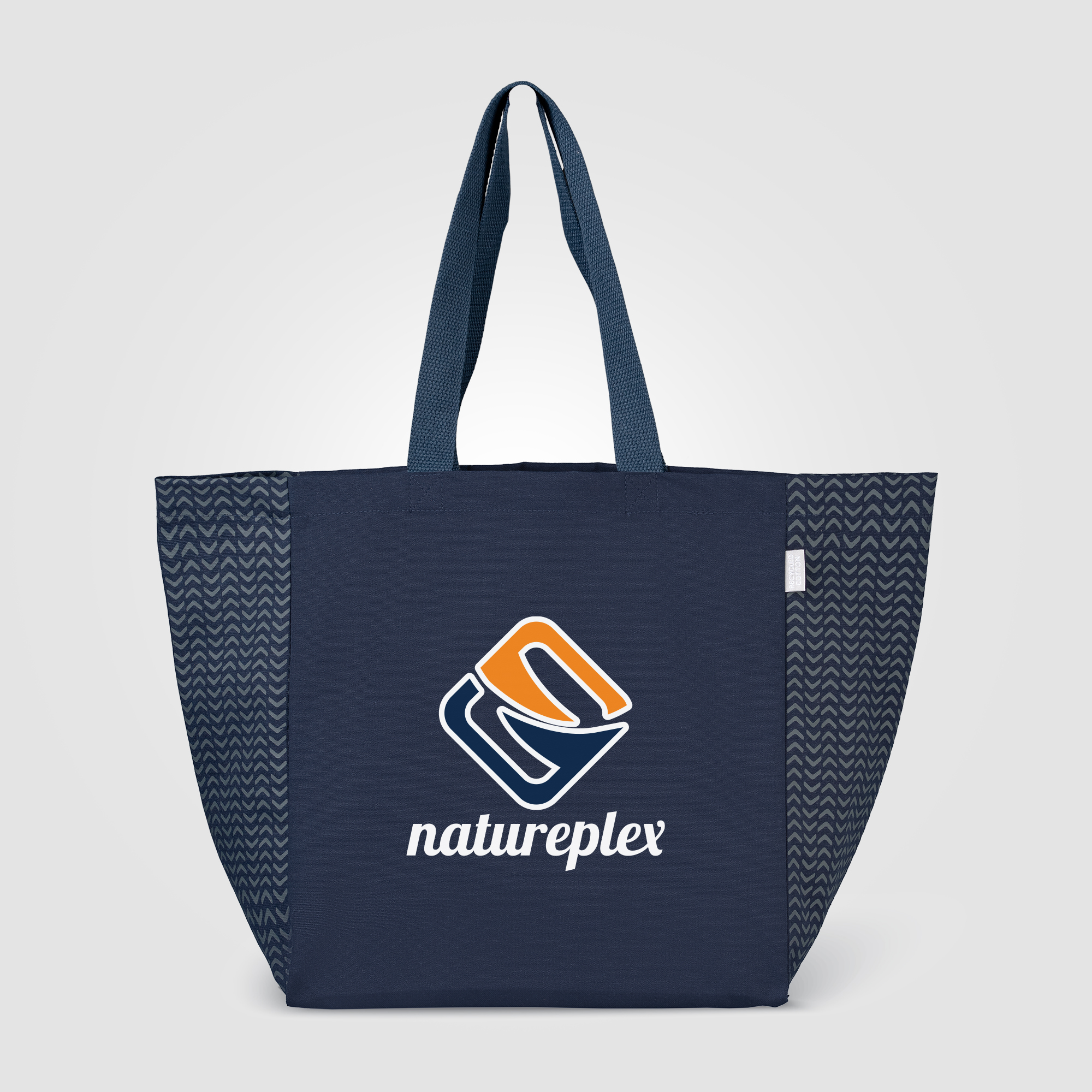 Toronto Recycled Cotton Chevron Tote Bag – 8 oz 4