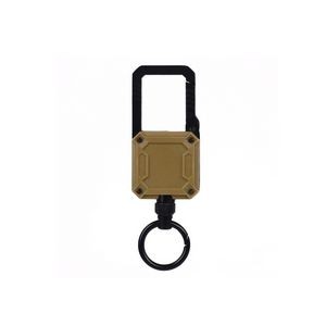Sleek Metal Square Keychain With Durable Steel Wire Rope 11