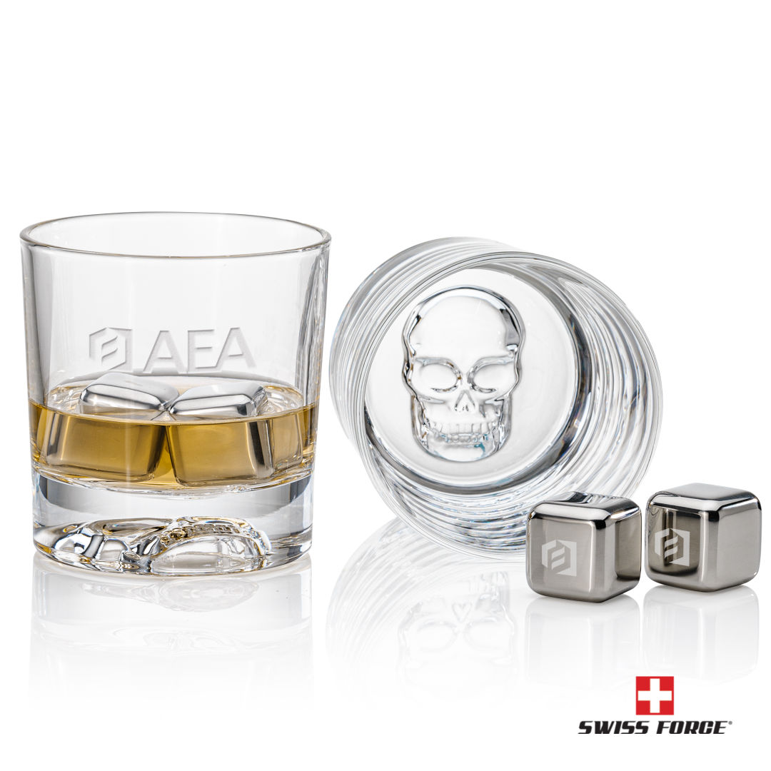 Swiss Force® S/S Ice Cubes & 2 Delrina Skull OTR