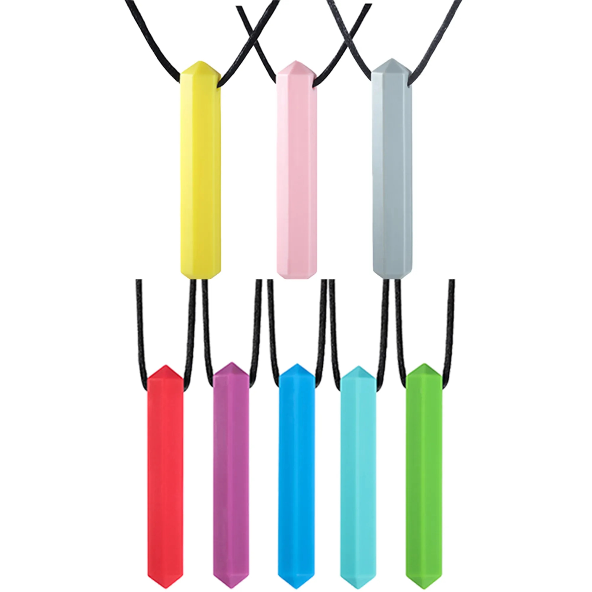 Silicone Gem Chew Necklace for Kids 3