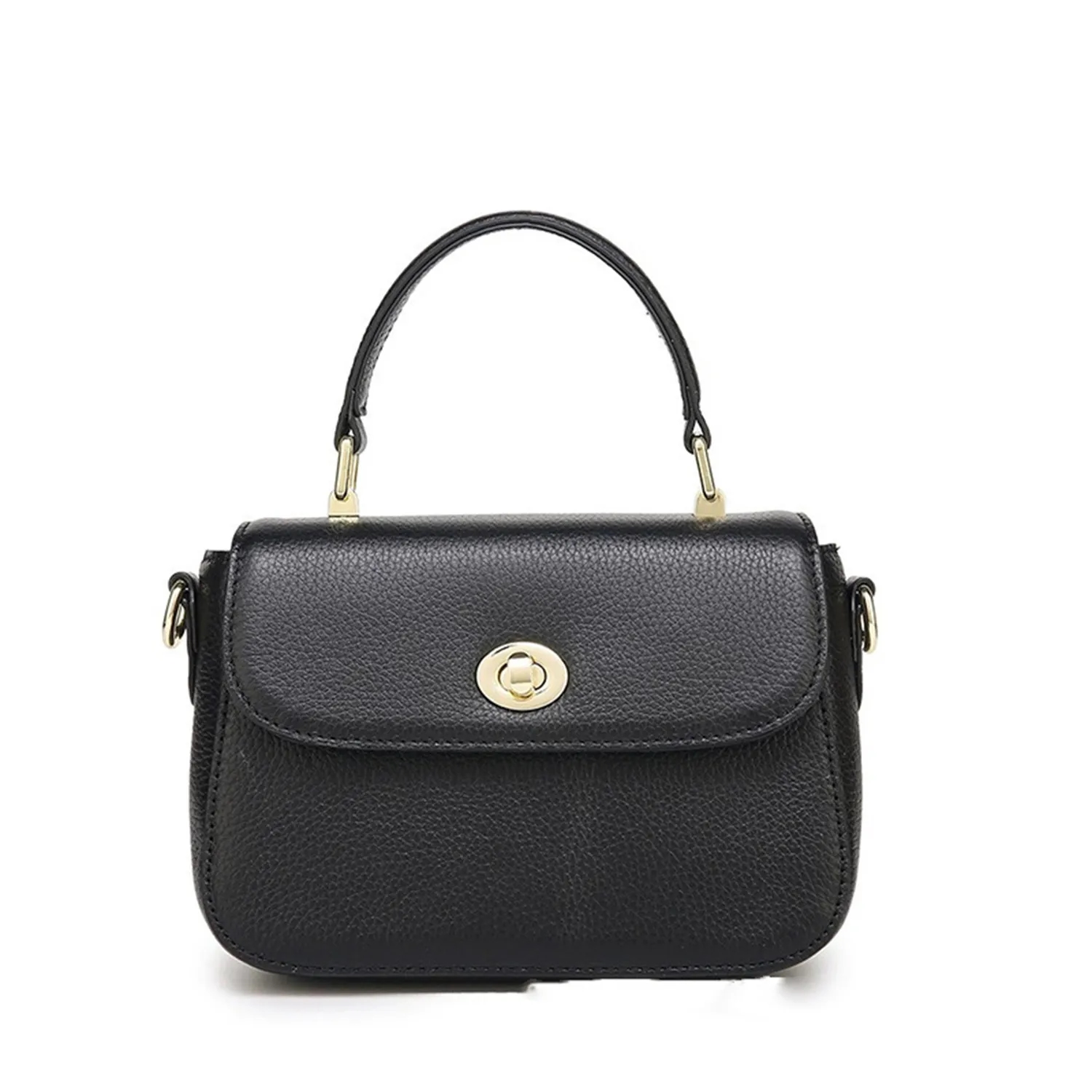 Genuine Leather Small Square Bag 8