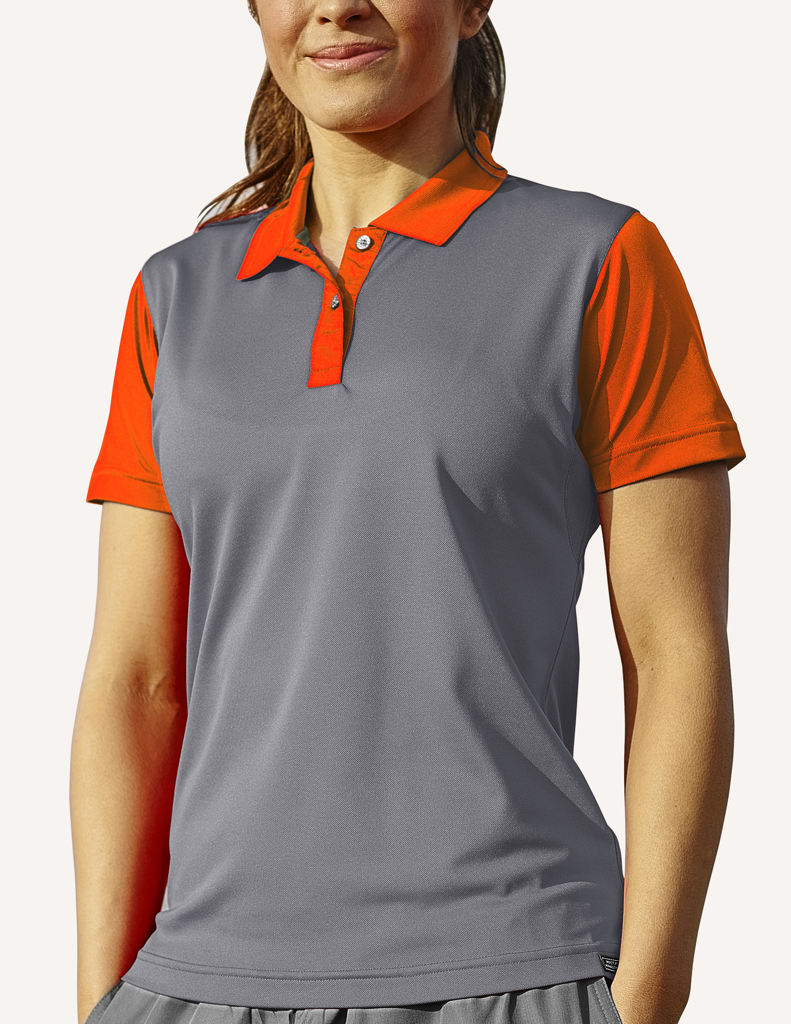 Ladies Corvette Recharged Hybrid Interlock Color Block Polo Shirt 9