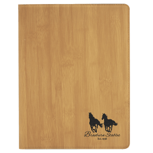 9 1/2" X 12" Laserable Leatherette Portfolio With Notepad 6