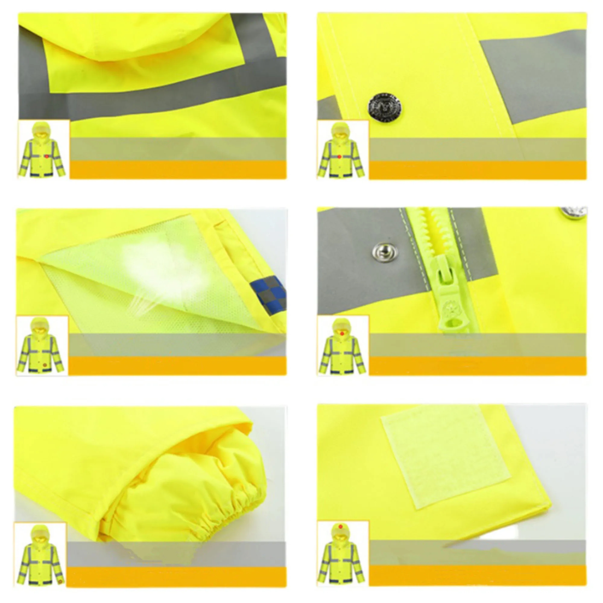 High Visibility Safety Raincoat Suit 9