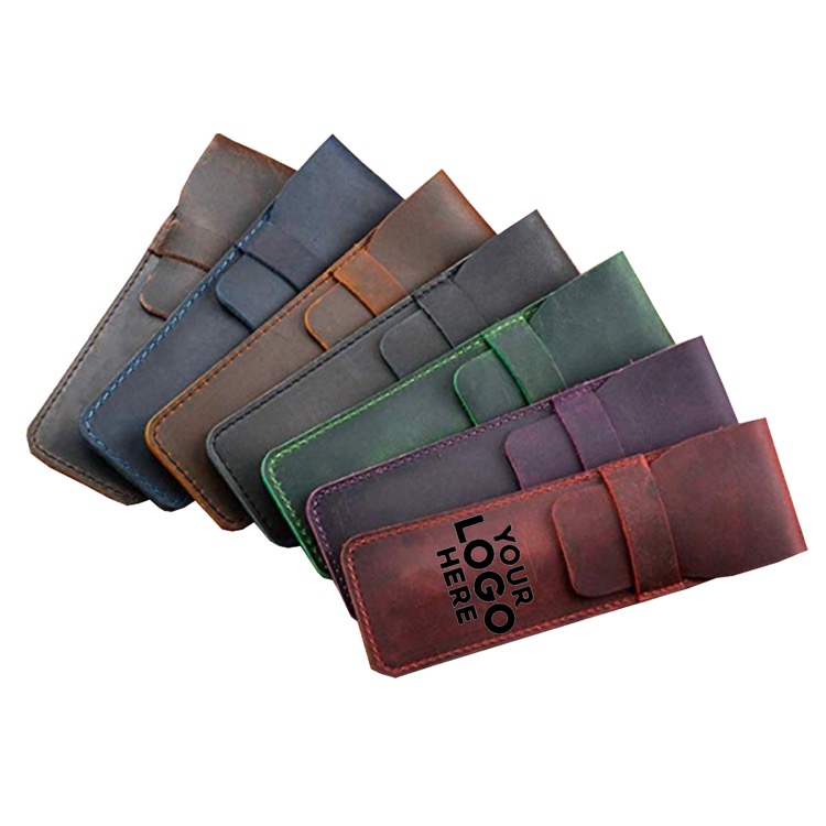 Retro style leather pen bag 3