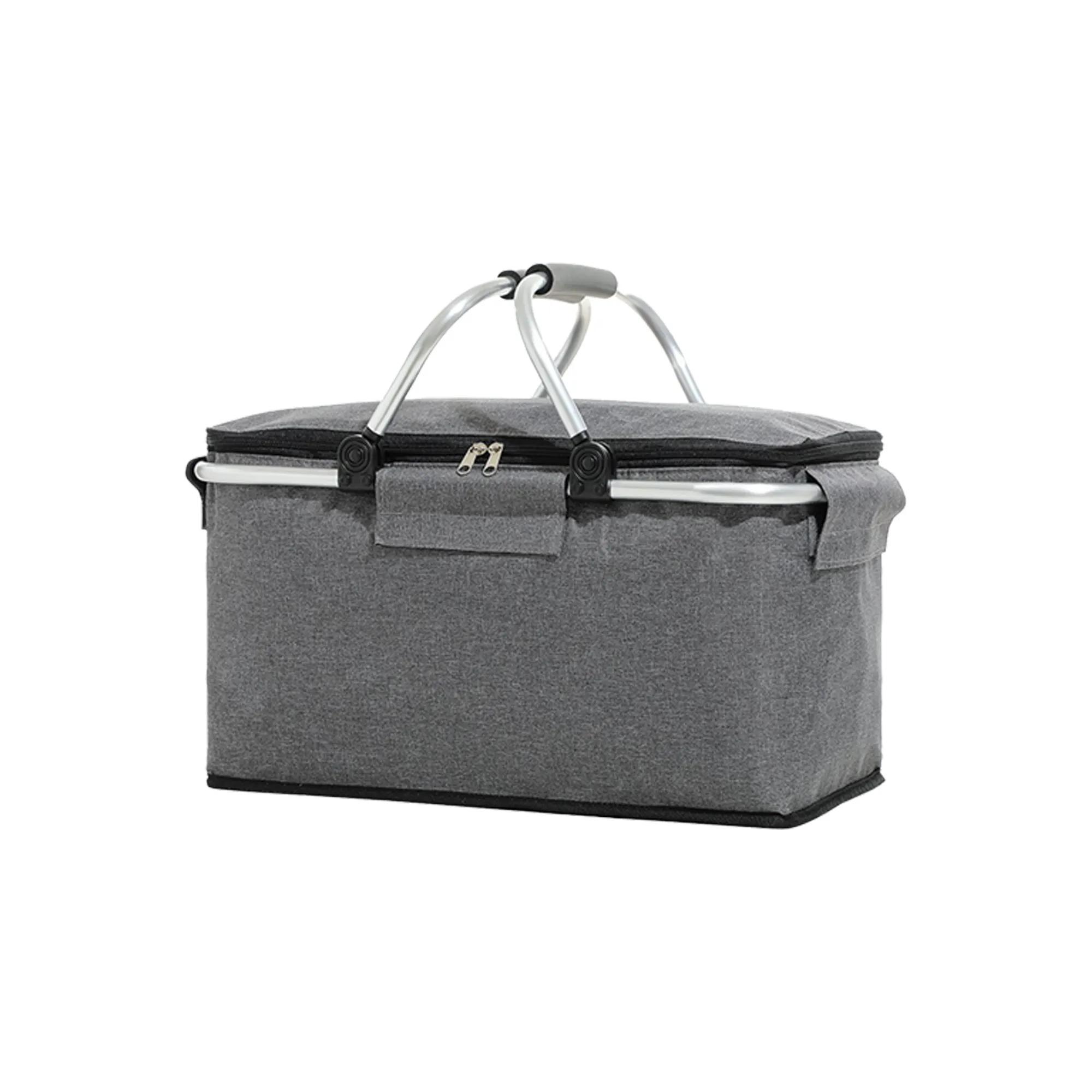 Outdoor Picnic Basket Large Capacity Foldable Insulated Bag 6