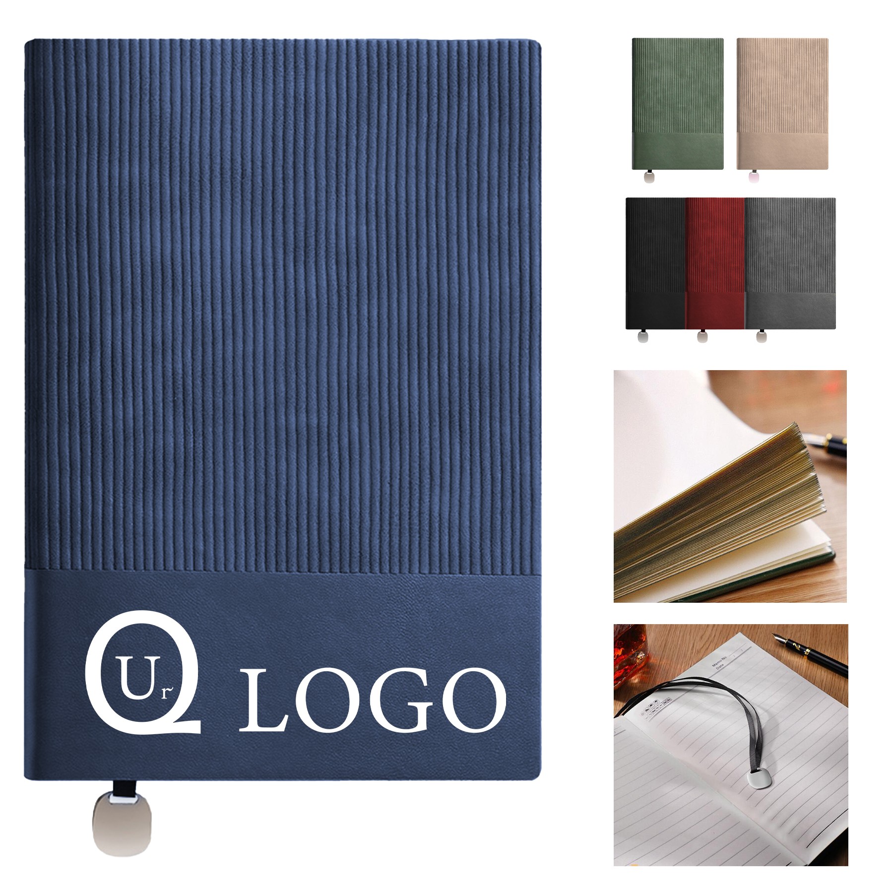 Thick Striped Patchwork Notebook 1