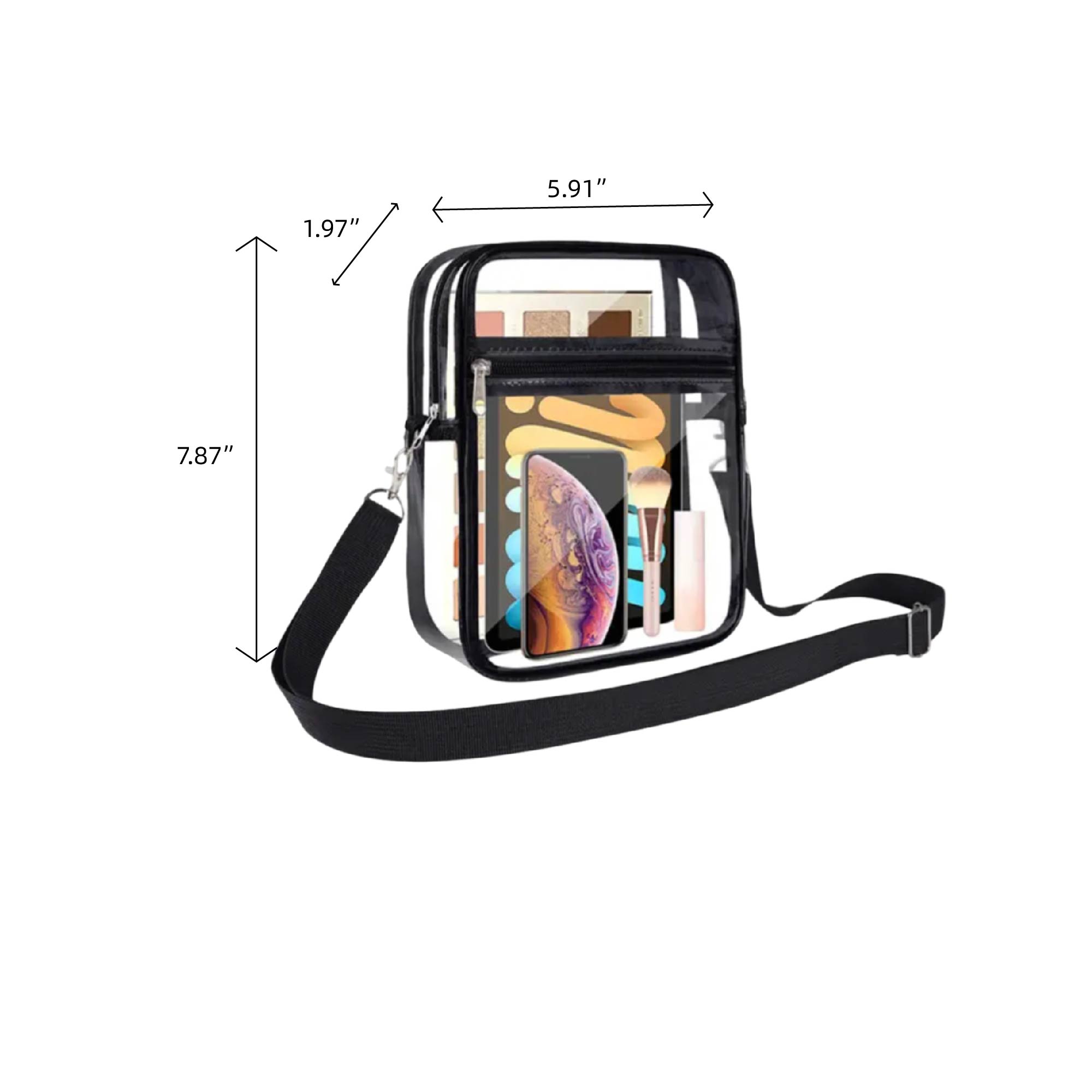 MOQ 10 pcs Transparent Shoulder Purse 3
