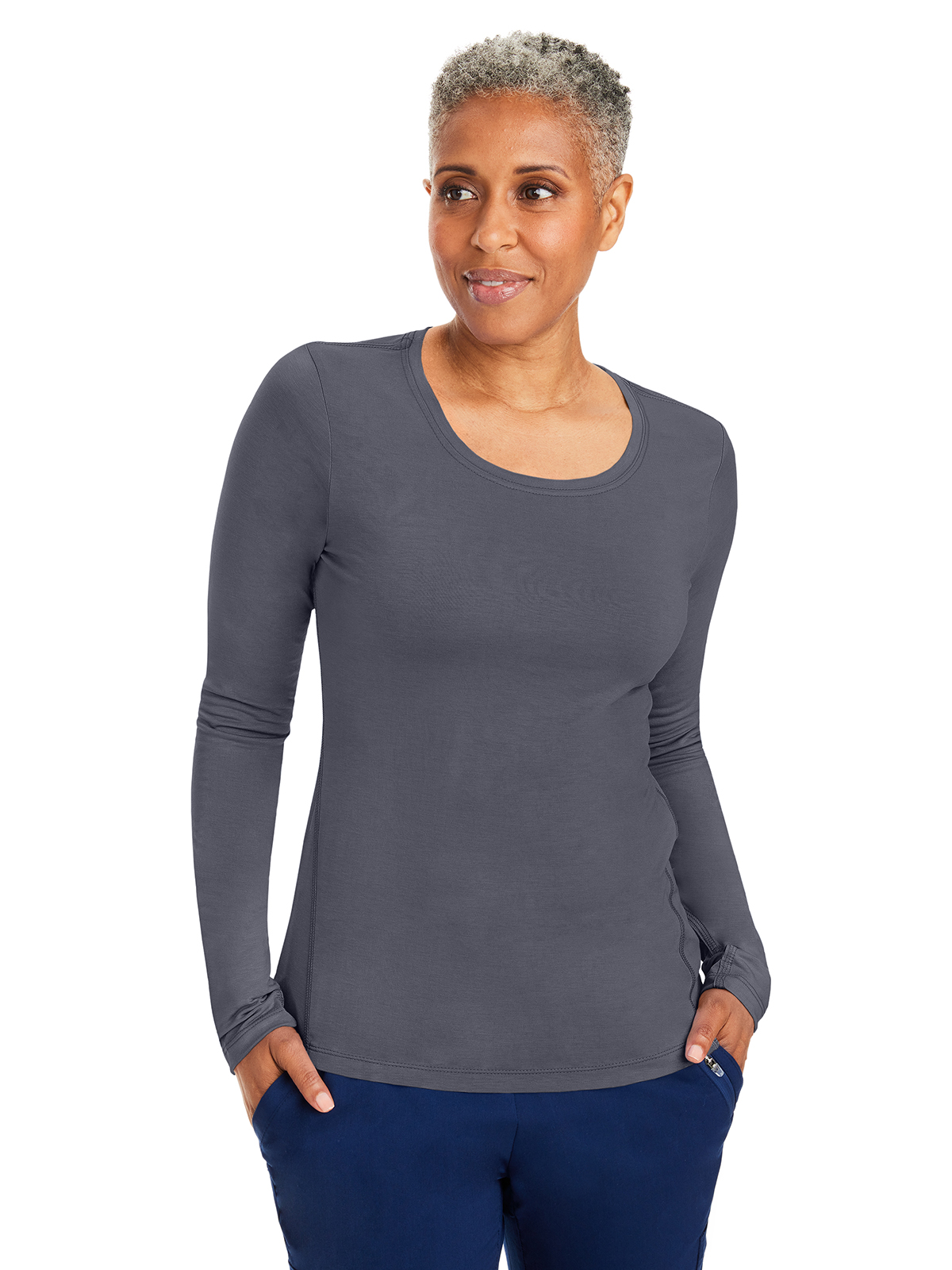 Healing Hands - HH Knits - Women's Pocketless Mackenzie Crew Neck Underscrub Tee 12