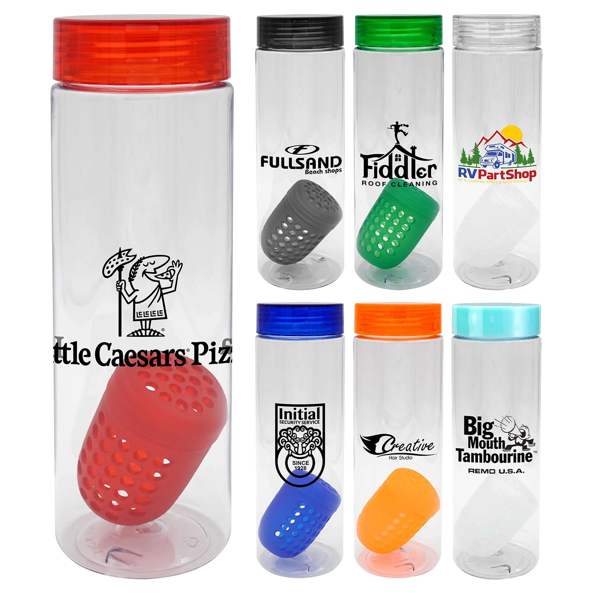 Clear View 24 oz. Recycled Bottle With Floating Infuser