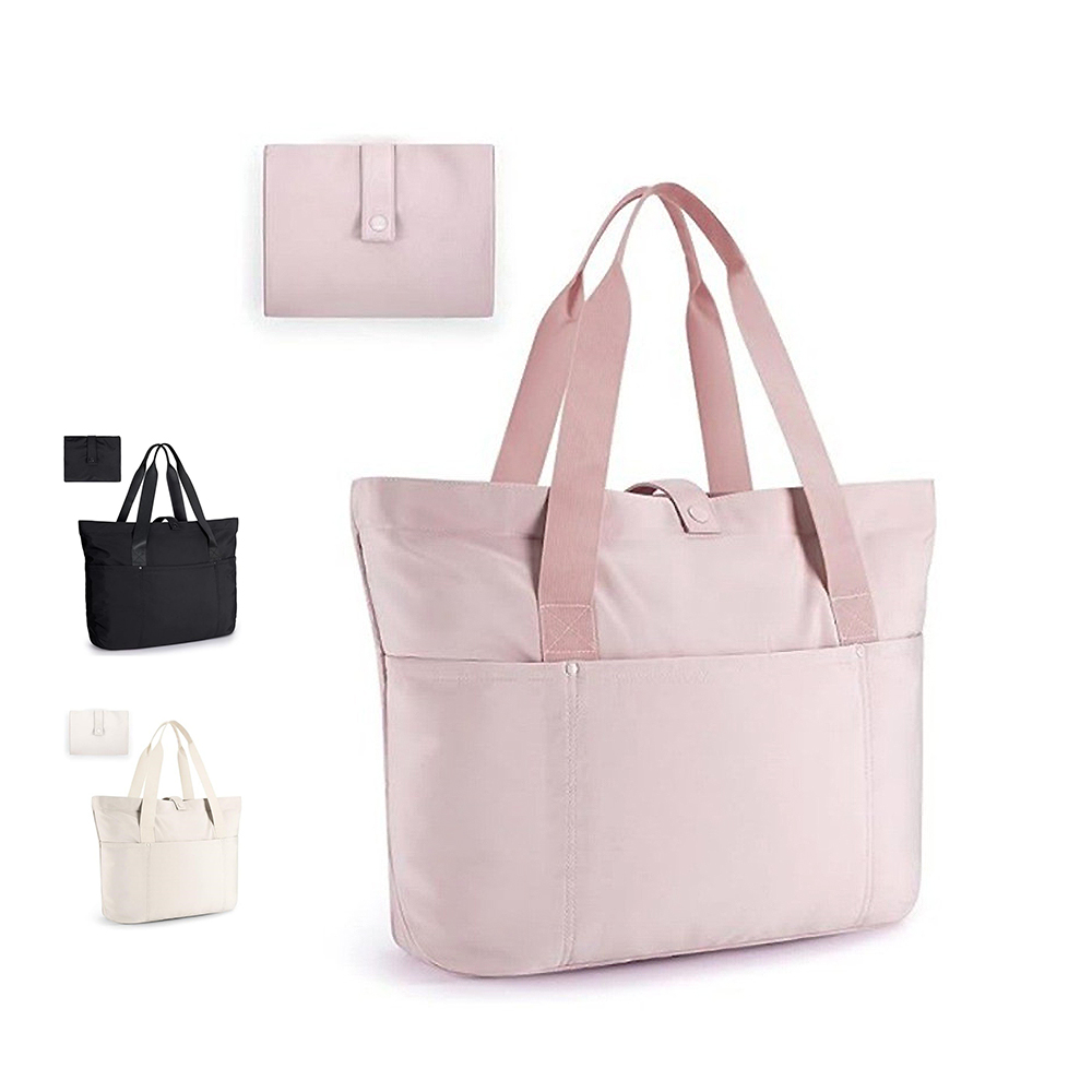 Foldable Tote Bag with Front Pocket and Carry Handles 5