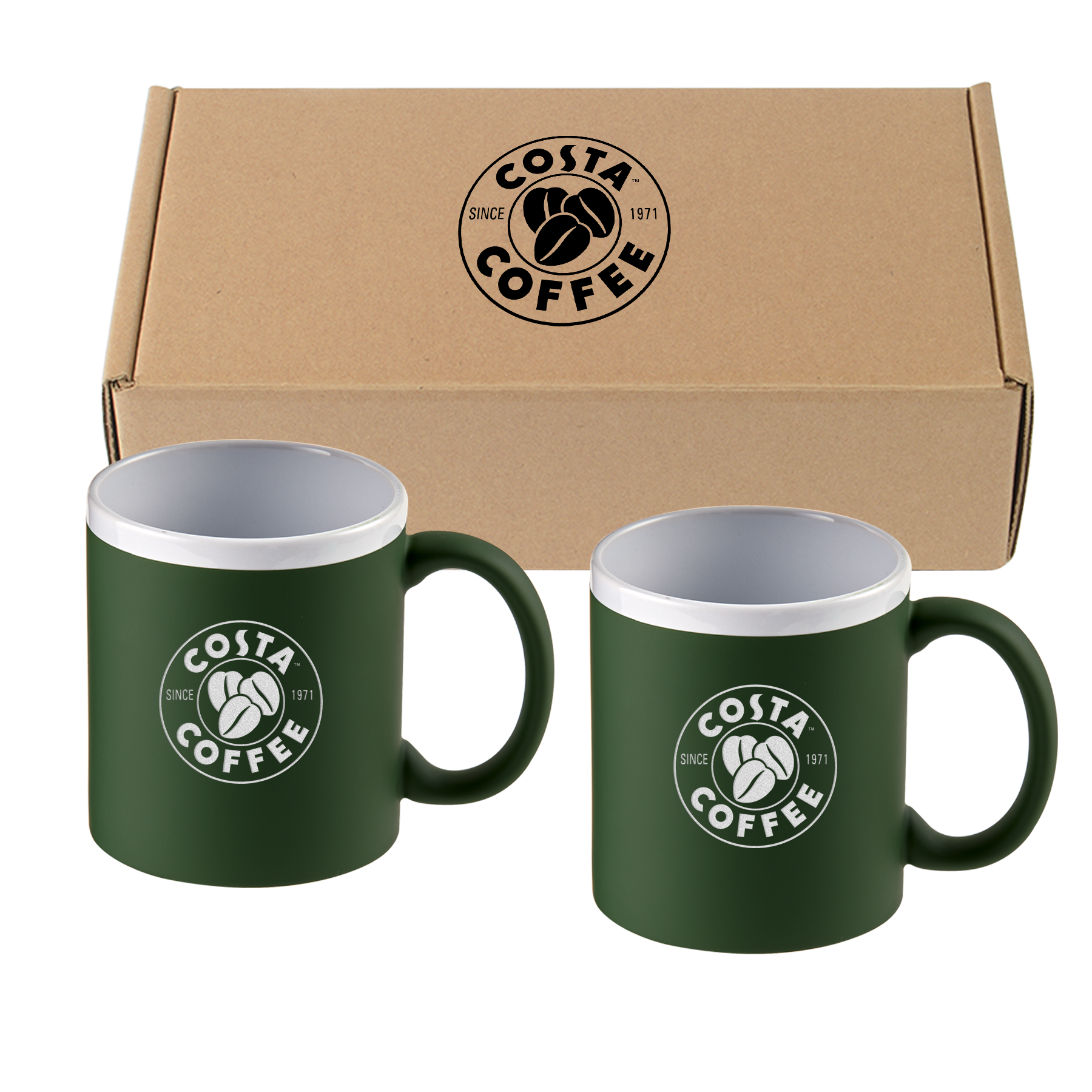 11 Oz. Sunrise Velvet-Touch Ceramic Coffee Mug Set 7