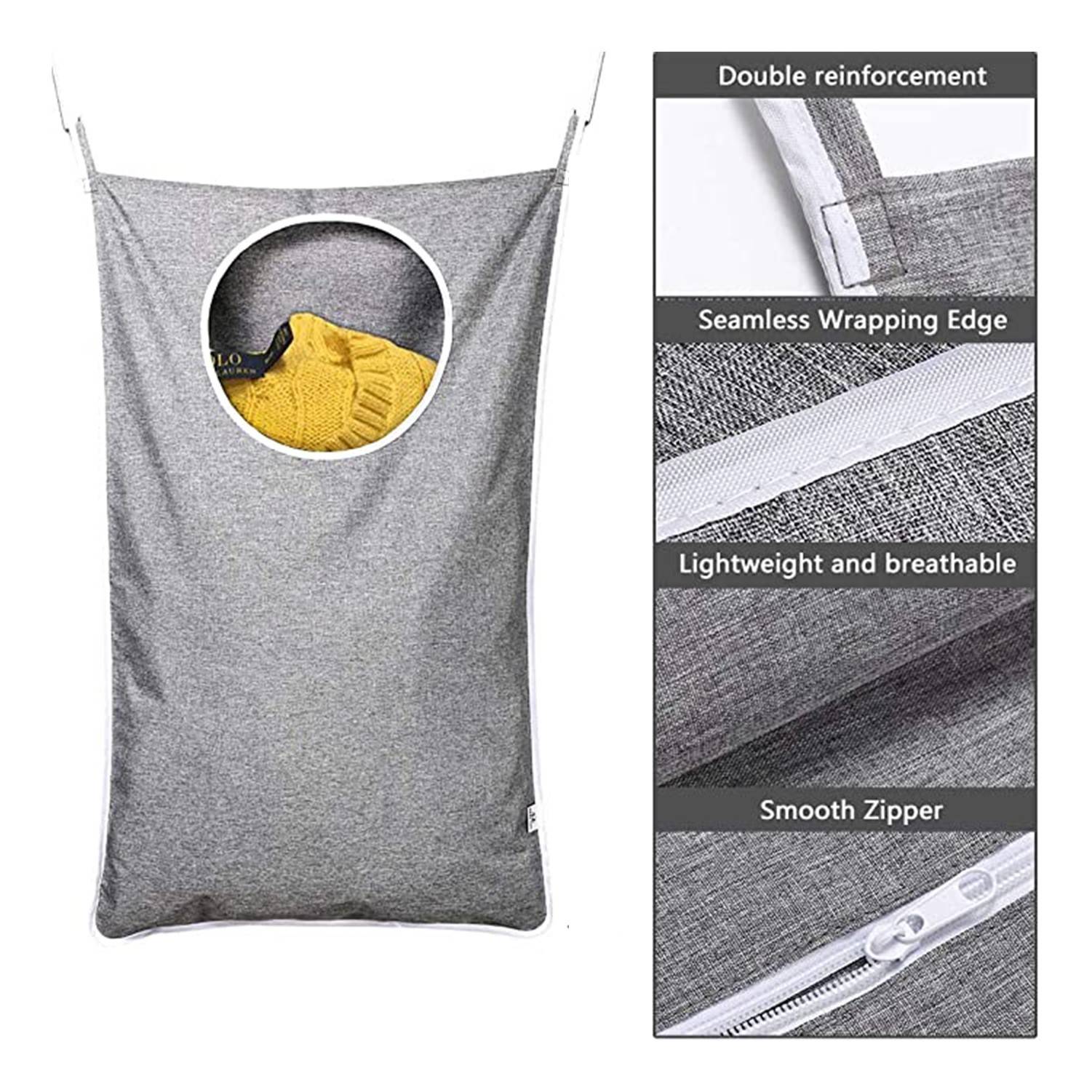 Hanging Laundry Basket Bag 2