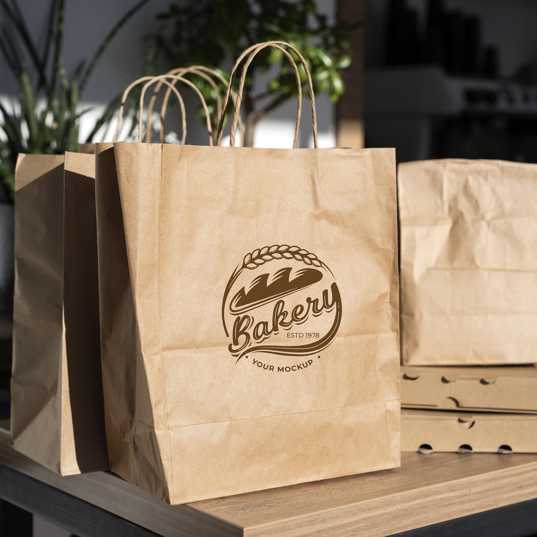Twisted Handle Kraft Shopper Bag 8