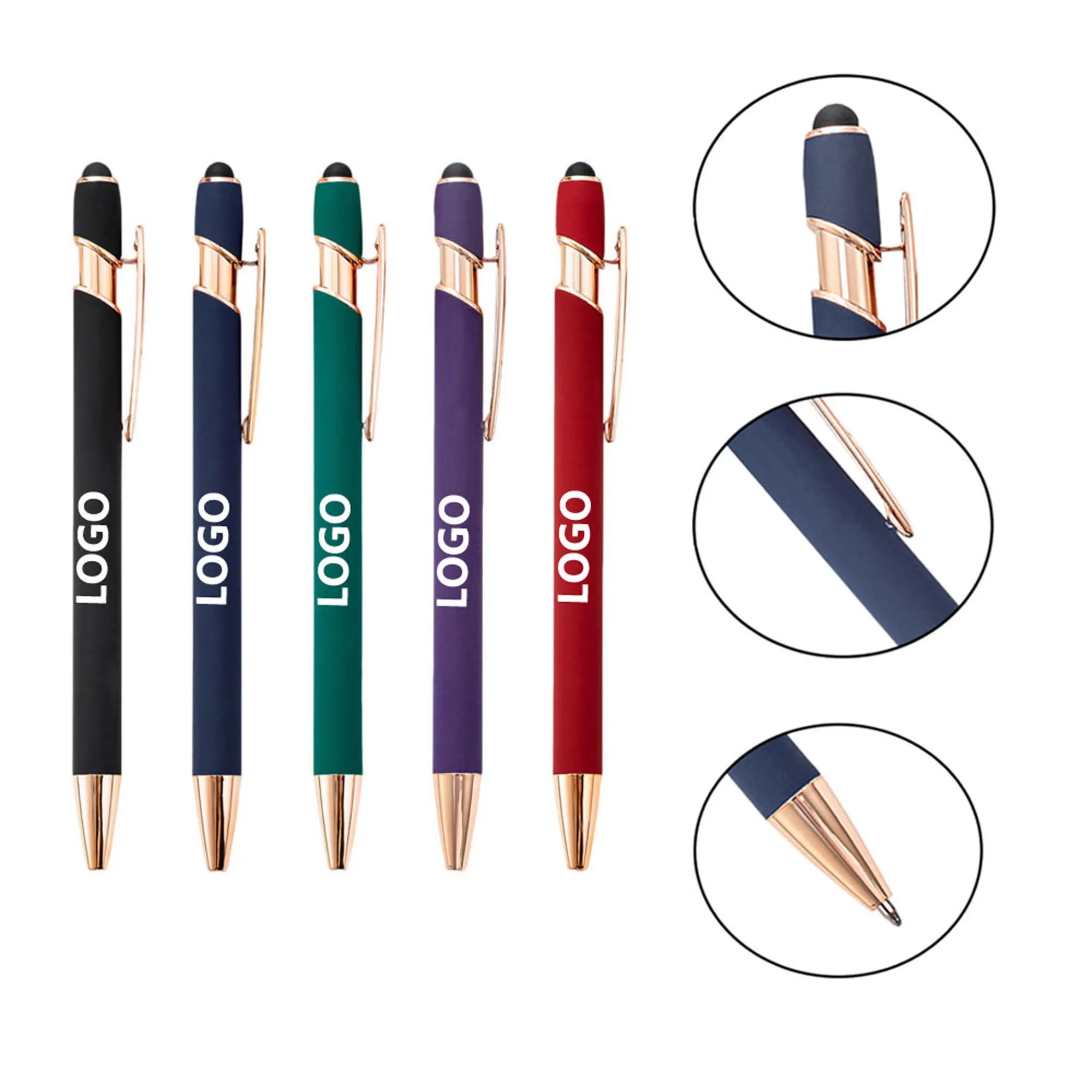 Retractable Ballpoint Pen With Stylus Tip 1