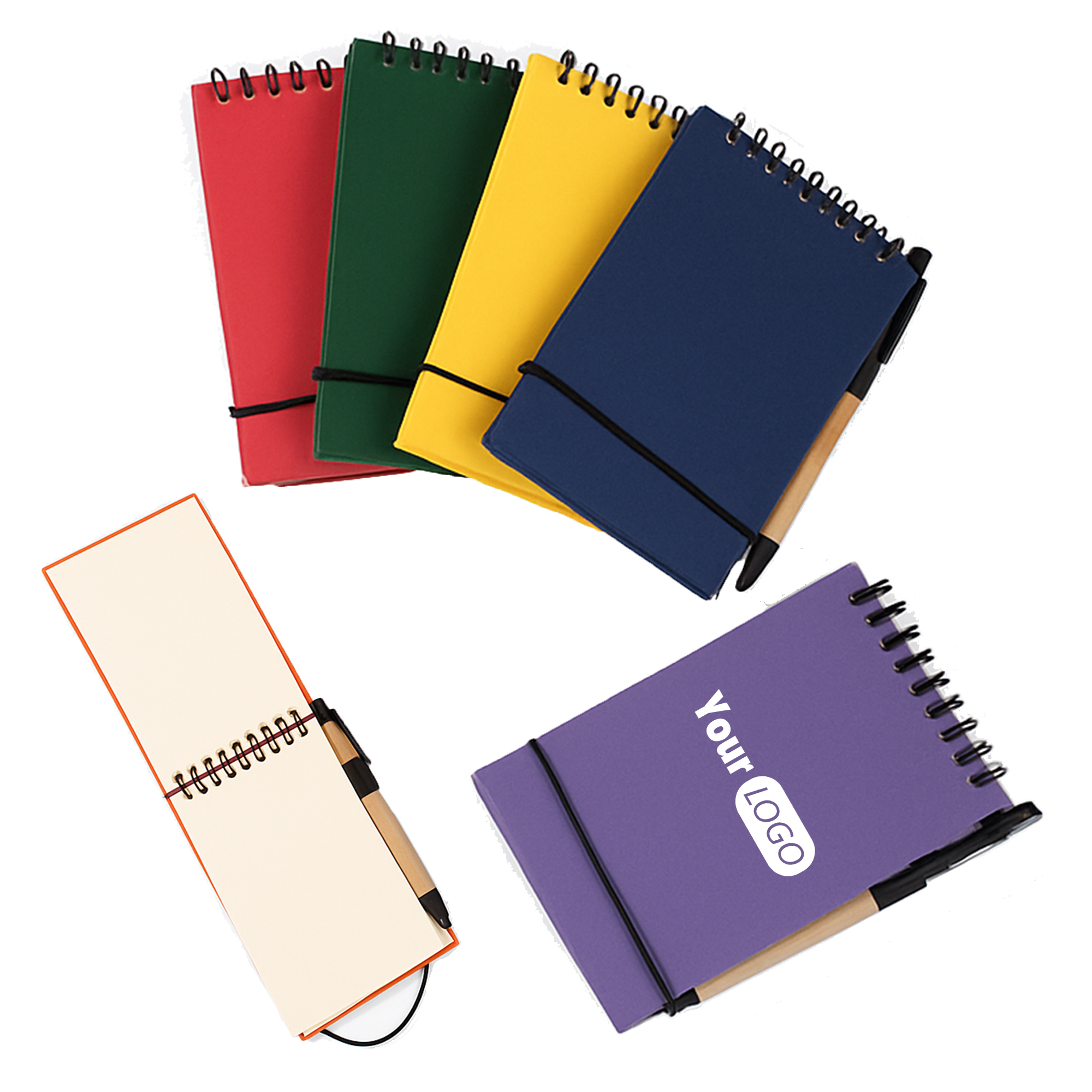 Portable Spiral Notebook With Pen 1