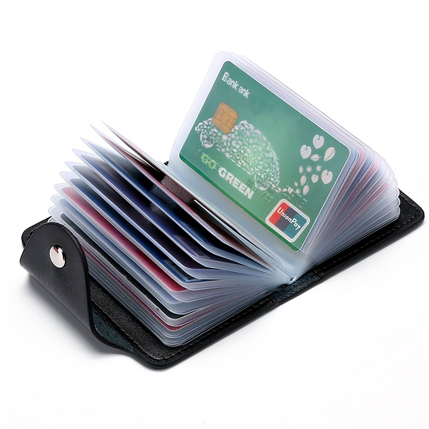 Waterproof Genuine Leather Business Card Holder 8