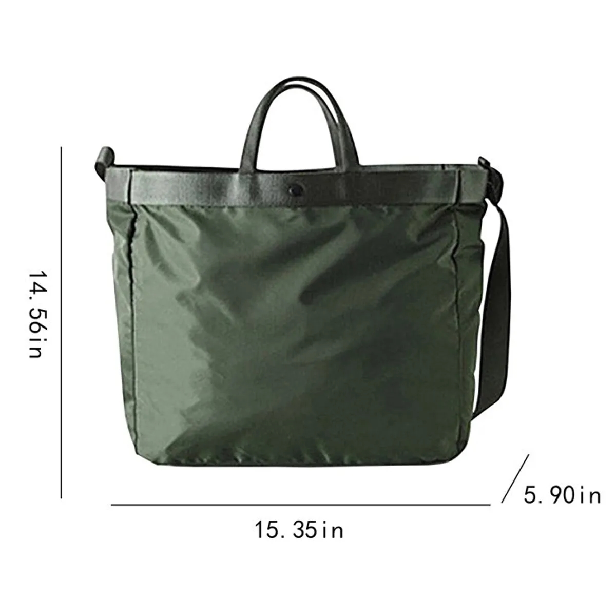 Nylon Lightweight Portable Shoulder Tote Bag Handbag 2