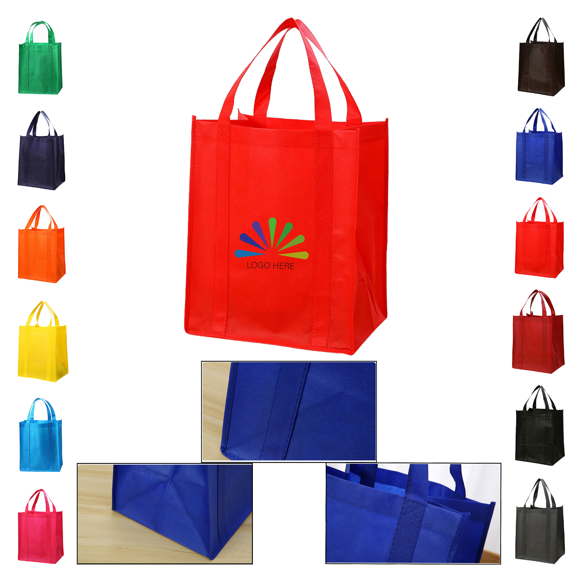 MOQ 100pcs Reusable Branded Shopping Bag 5