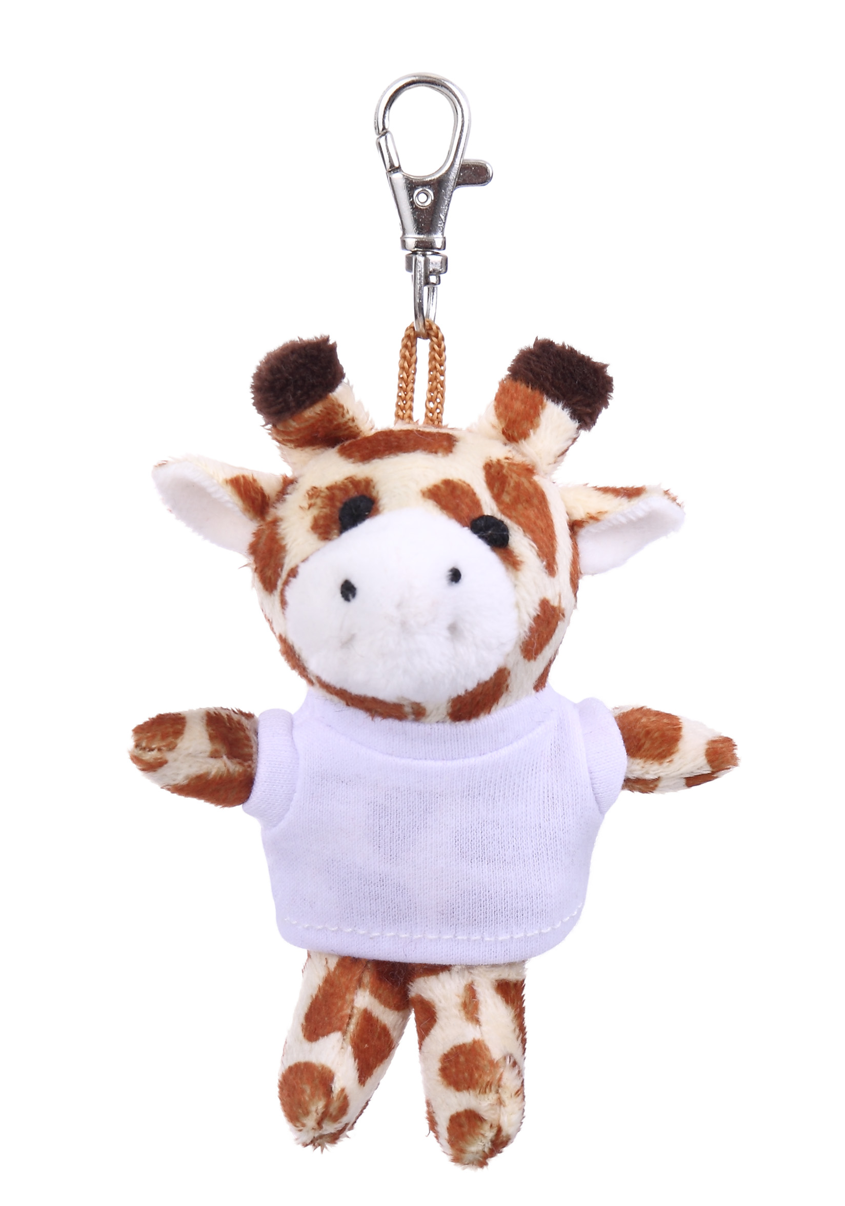 Soft Plush Giraffe Keychain with Tee 8