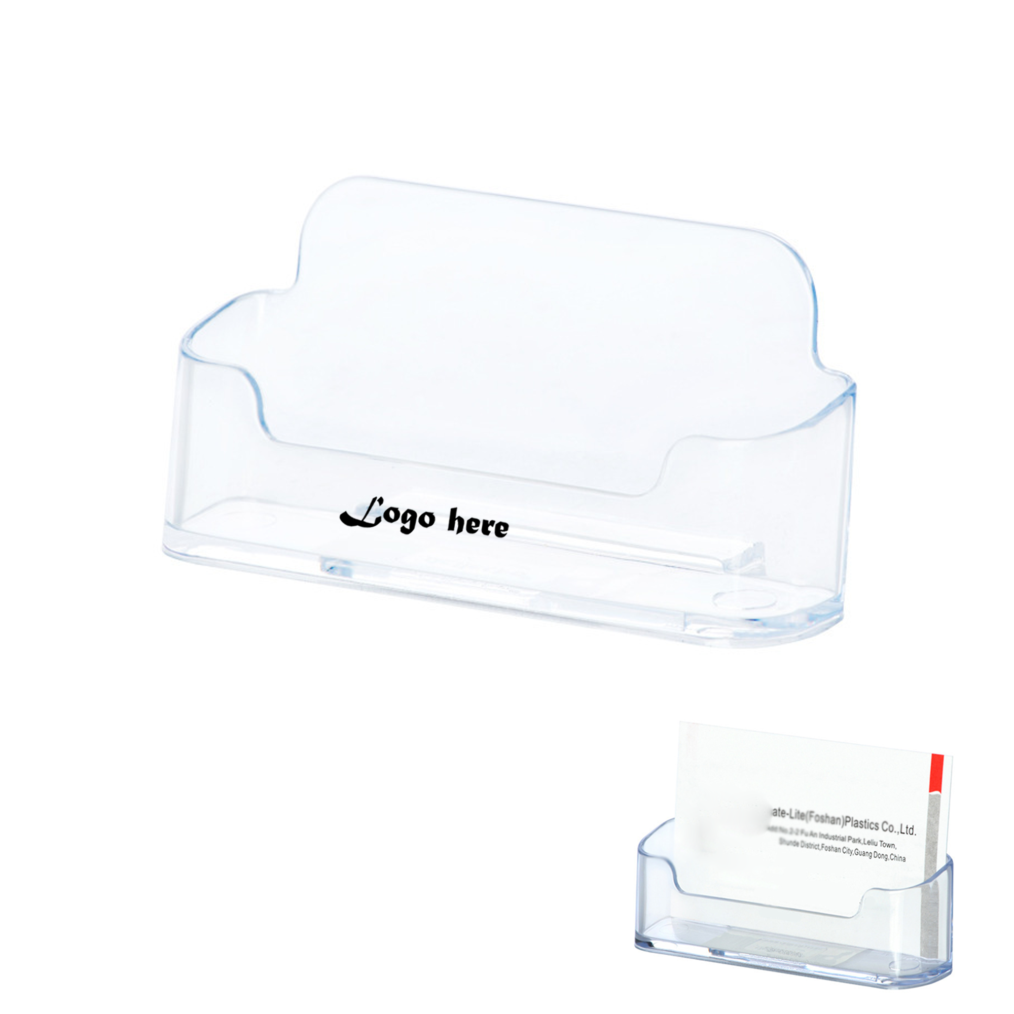 Acrylic Business Card Holder - Transparent & Modern 2
