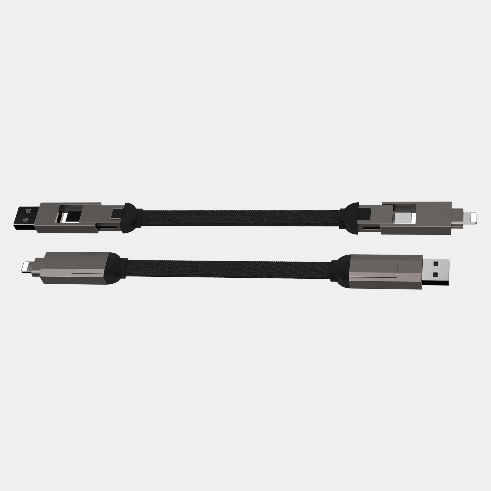 Mach 6 - Powerful 60W Multi-Cable Featuring USB-C and Lightning Connectors 1