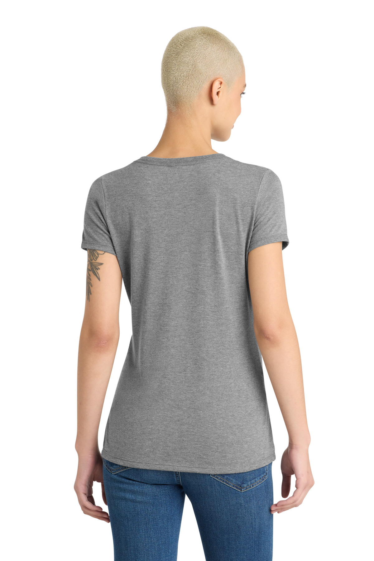 District Women's Perfect Tri V-Neck Tee. DM1350L 47