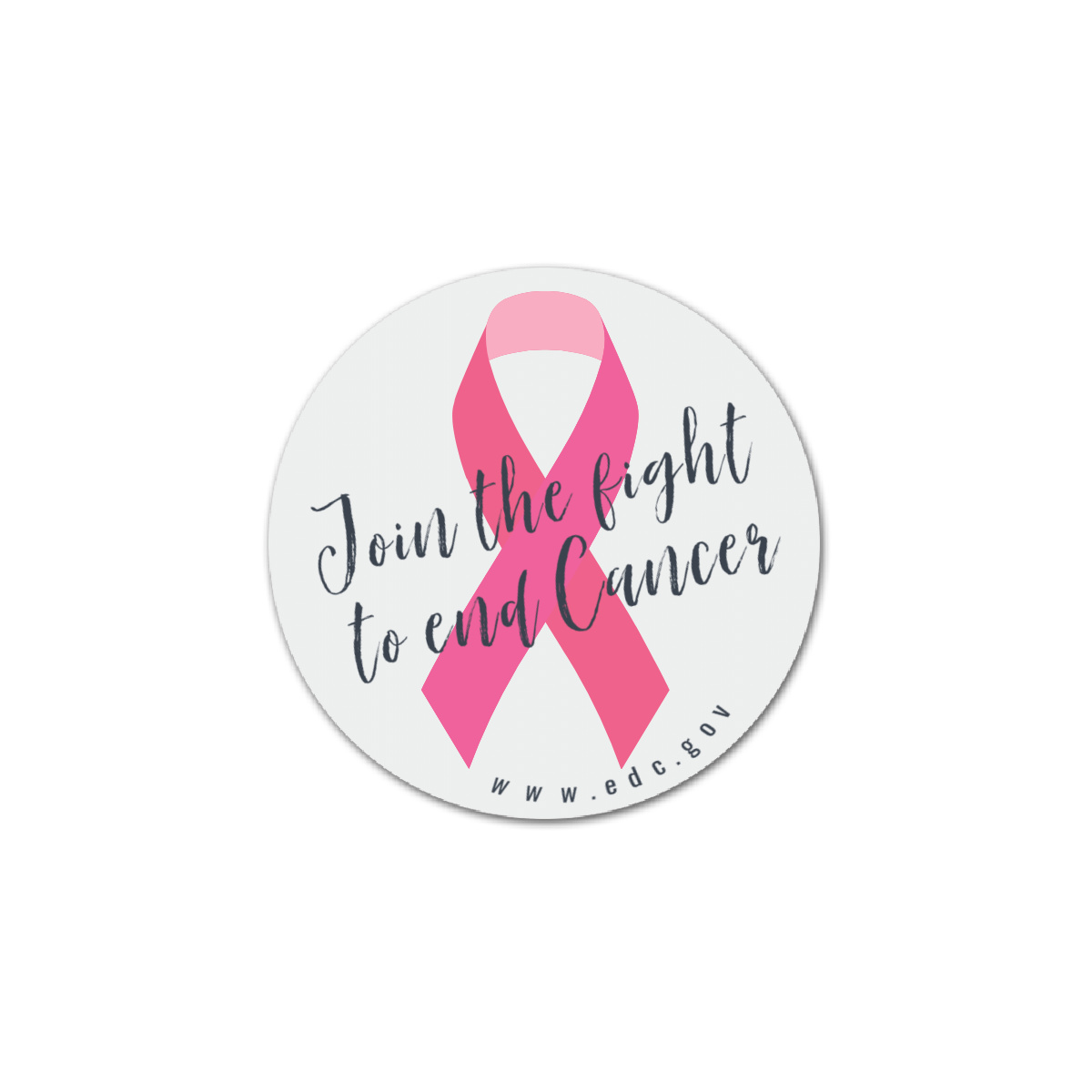 2 1/4" Round Plastic Badge