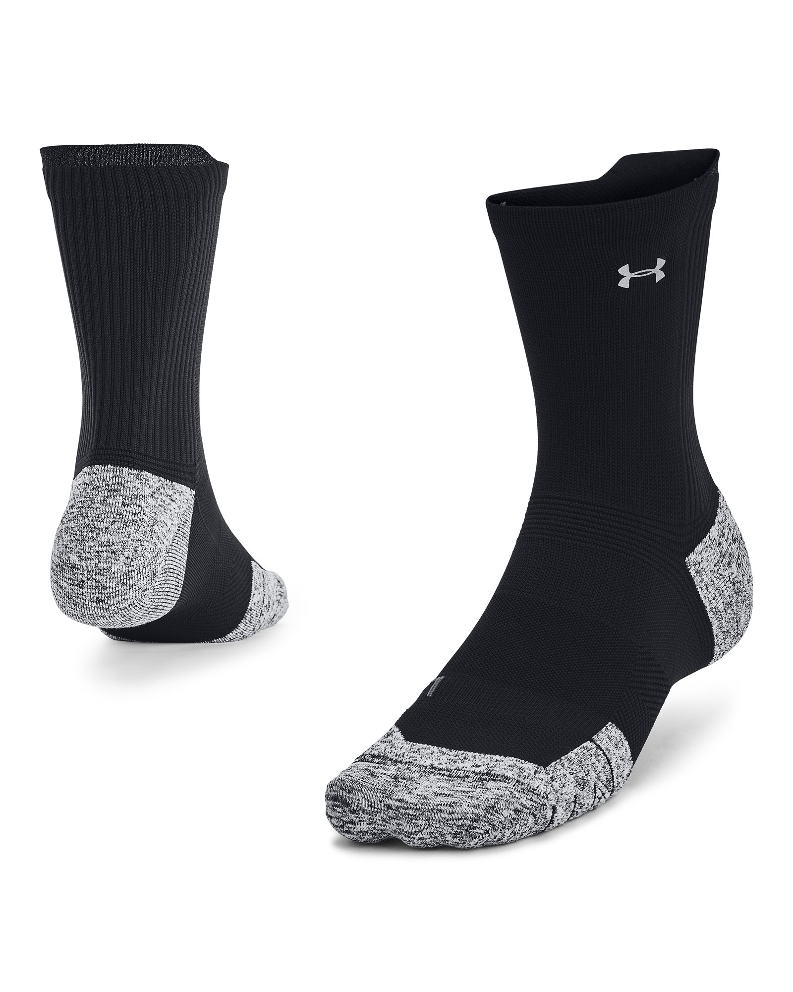 UA ArmourDry Run Cushion Unisex Mid-Crew Socks 4