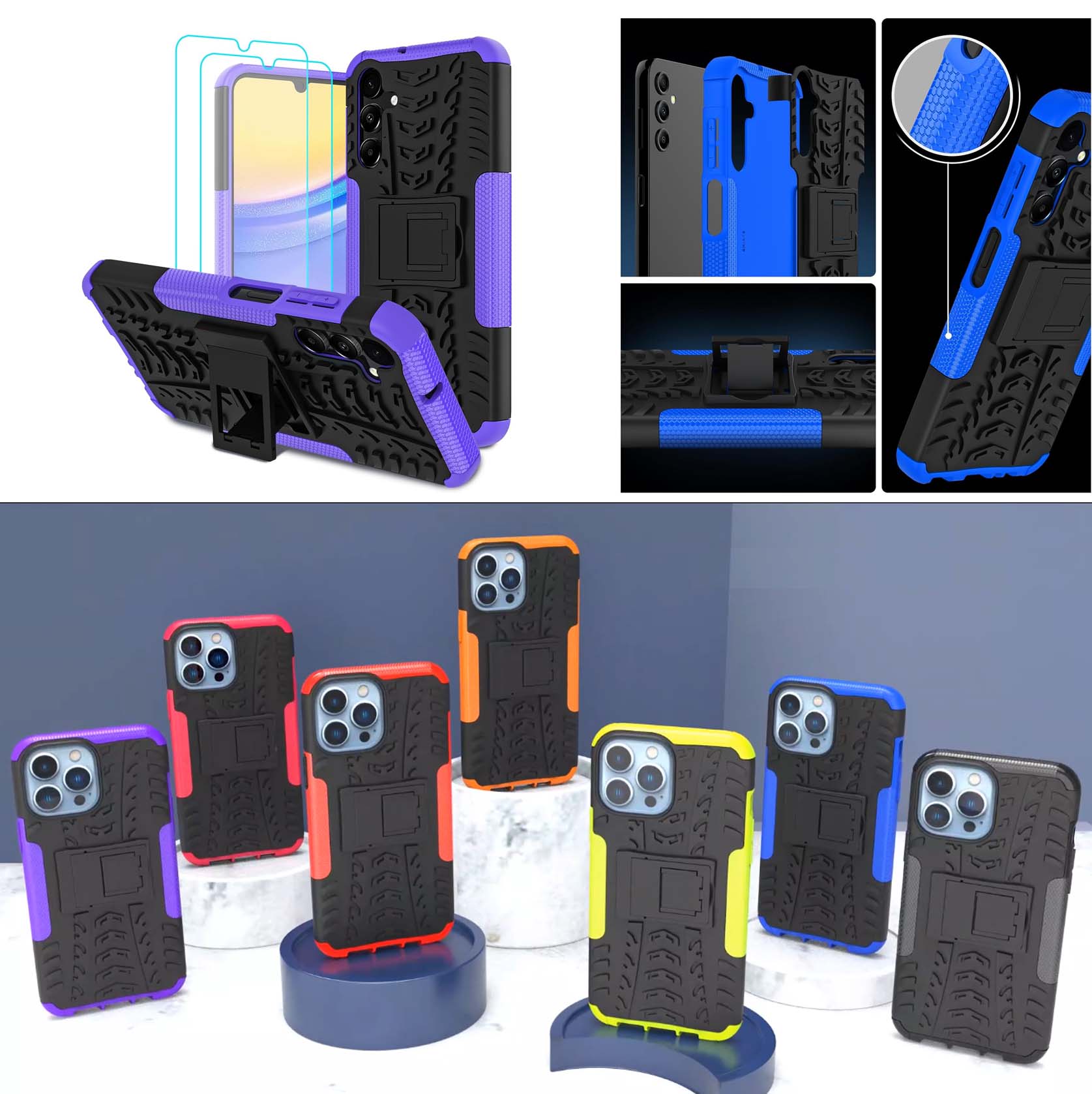 iBank ® Shockproof Case compatible with Galaxy A17/A16/S26/S25/S59 2