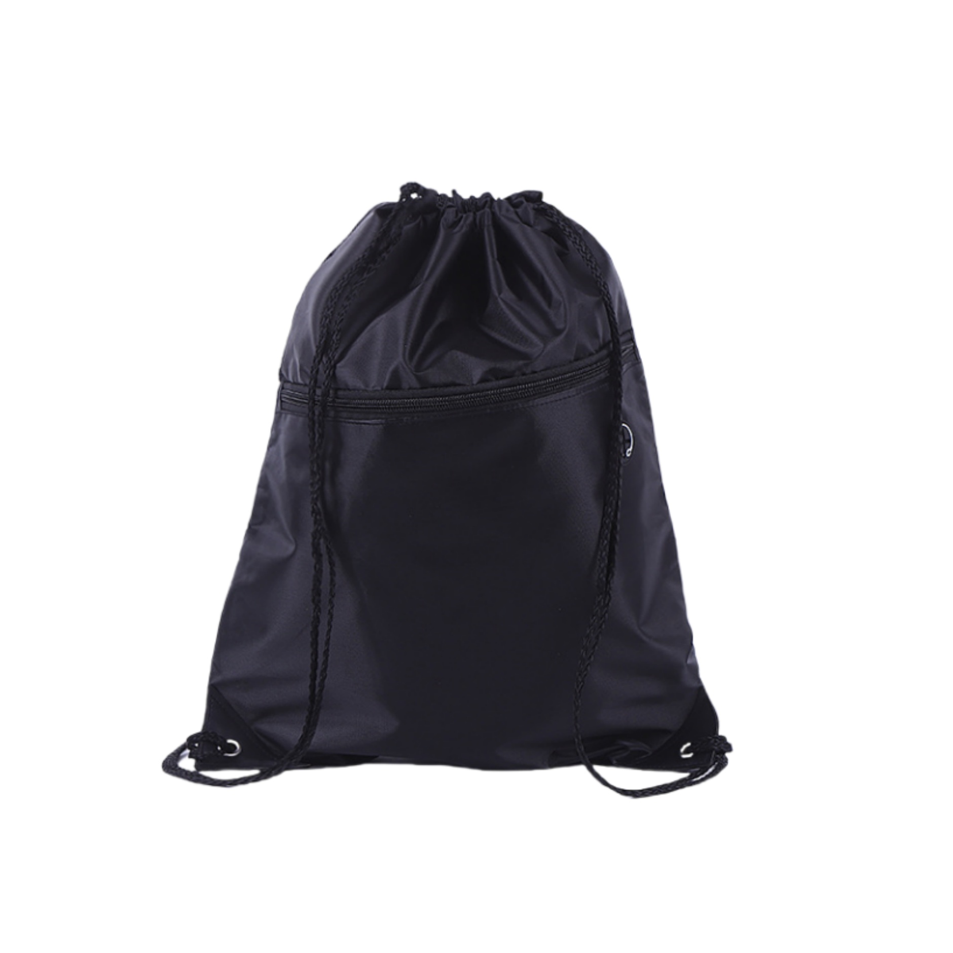 Drawstring Backpack Bag With Front Zipper 3