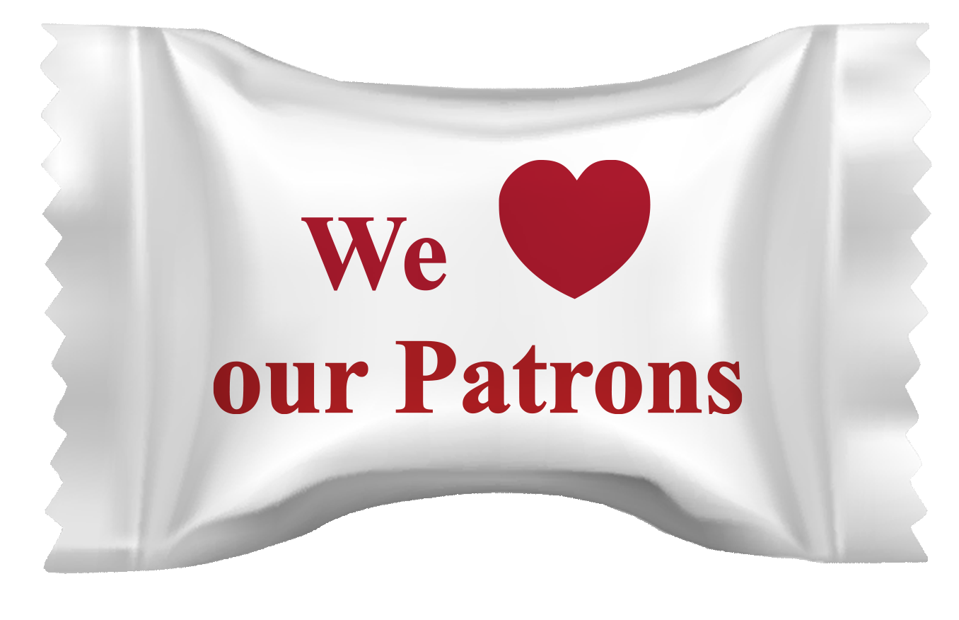 Assorted Fruit Balls in a We Love Our Patrons Wrapper 1