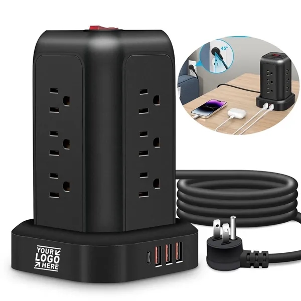 Multi Plug Outlet Extender Charging Station 8