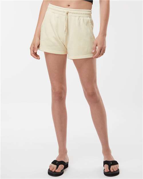 Women's Lightweight California Wave Wash Fleece Shorts - PRM20SRT 15