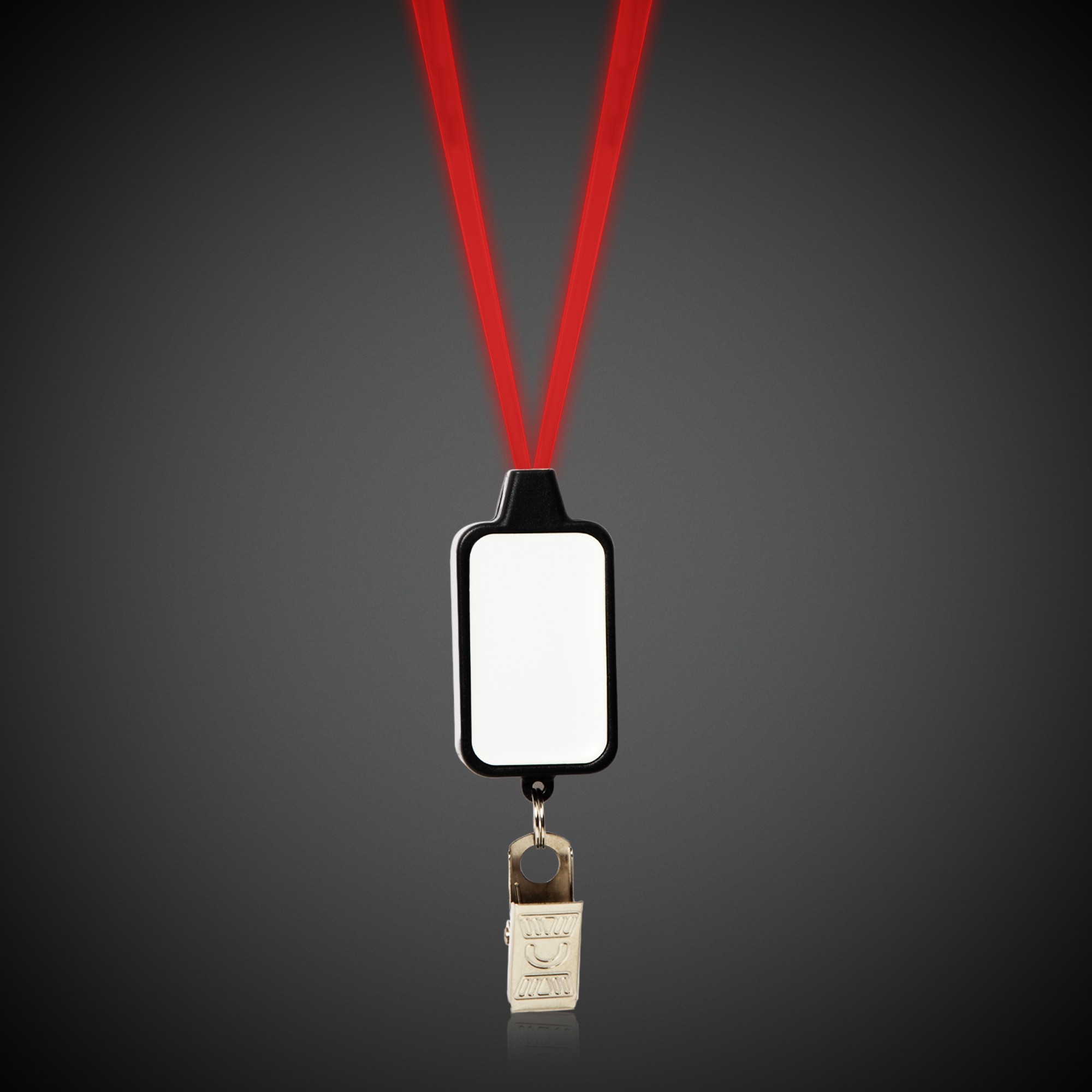 Light Up LED Lanyard with Badge Clip(Pad Print) 11