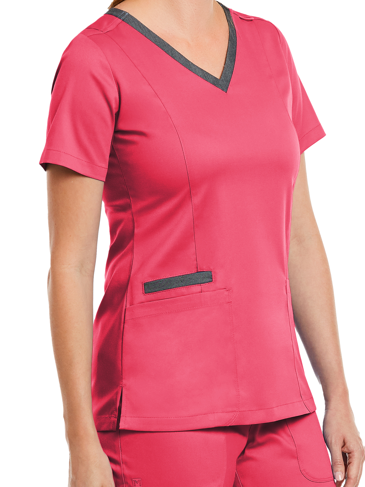 Maevn - Matrix - Women's Three-Pocket Heather Neck Band Top 28