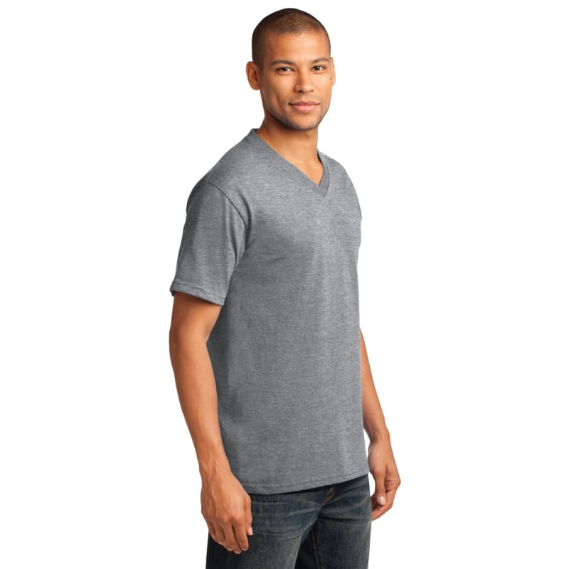 Port & Company Core Cotton V-Neck Tee. 21