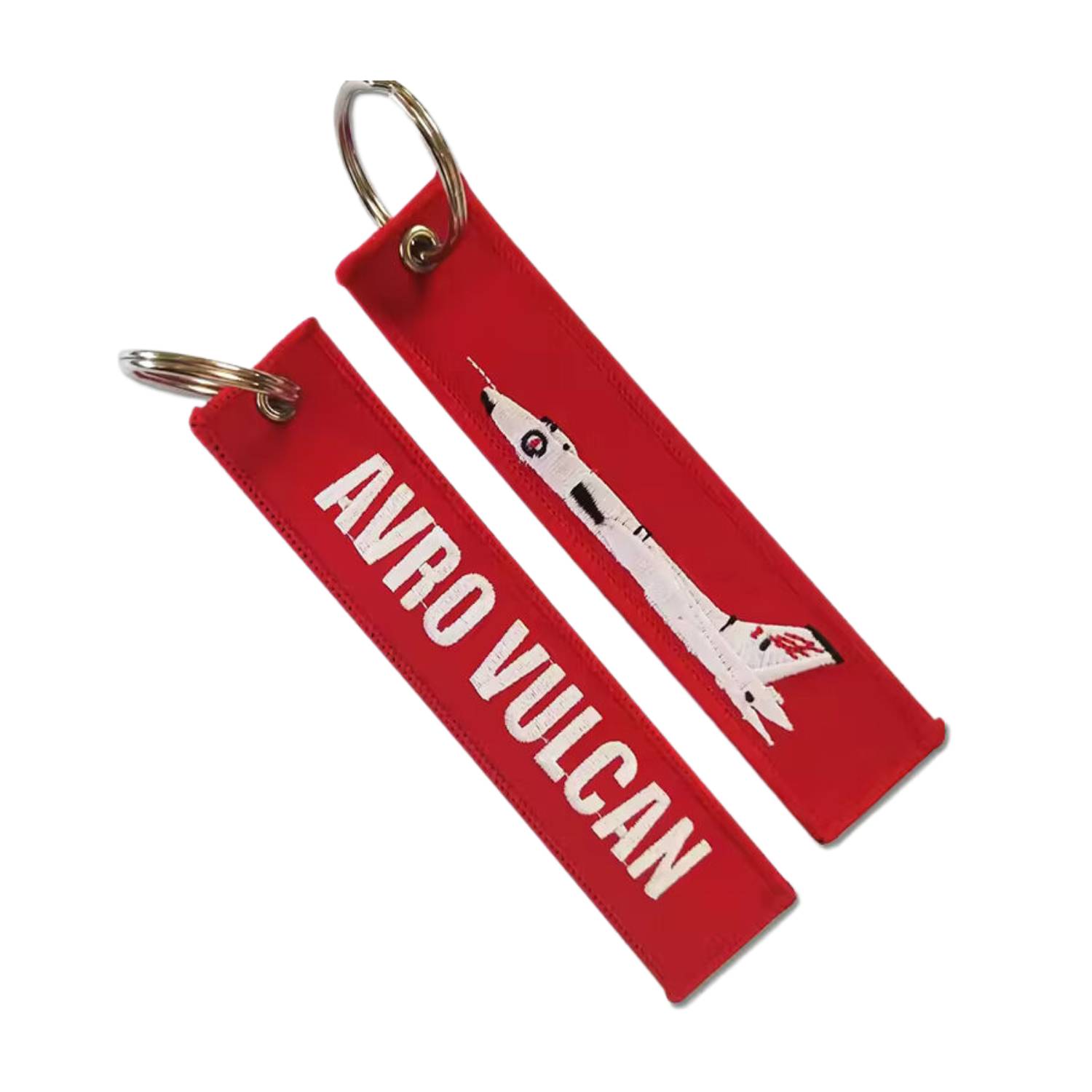 Embroidered Keychain with Metal Ring 3