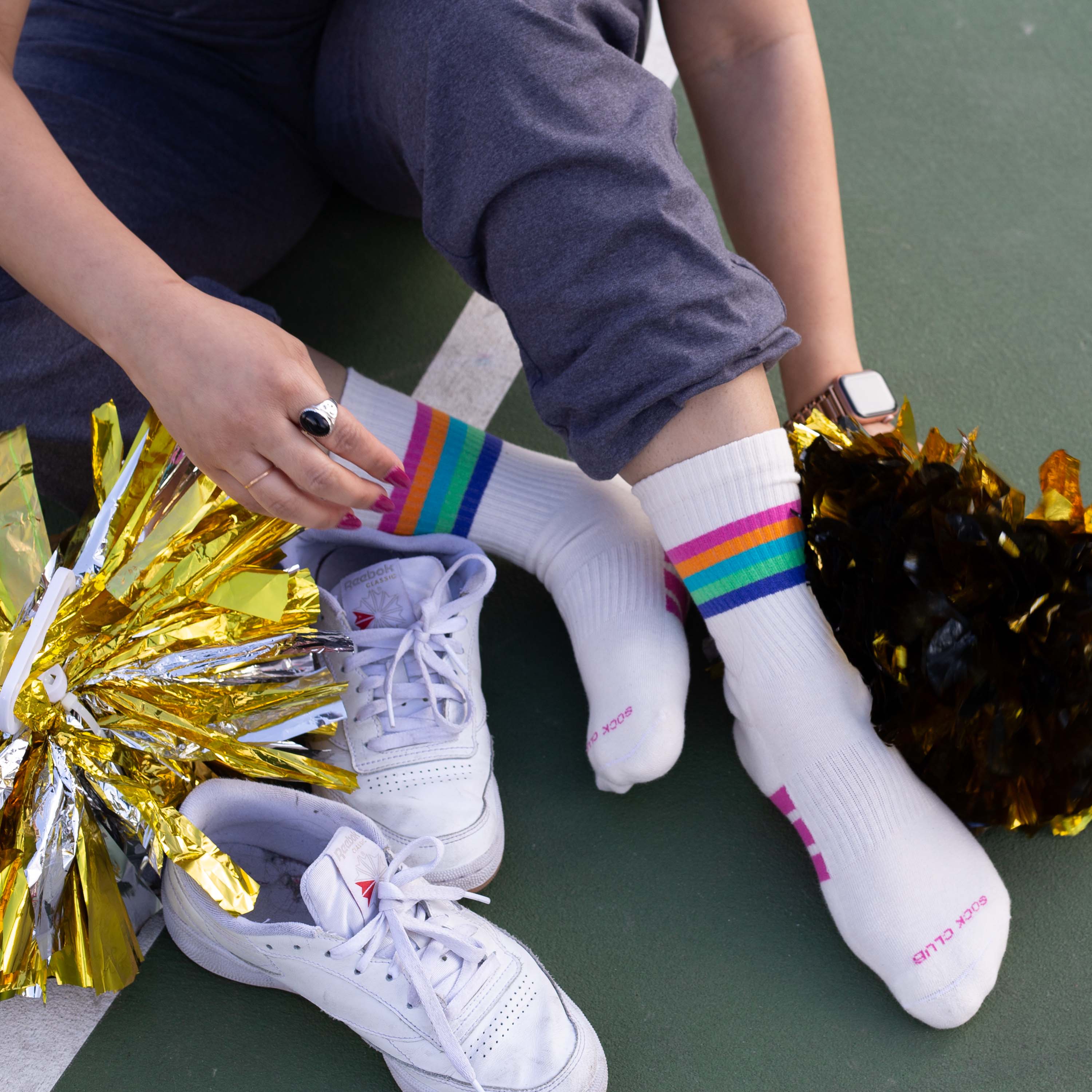 Cheerleading Socks - Cheer Louder with Vibrant, Comfortable Footwear - American Made 1
