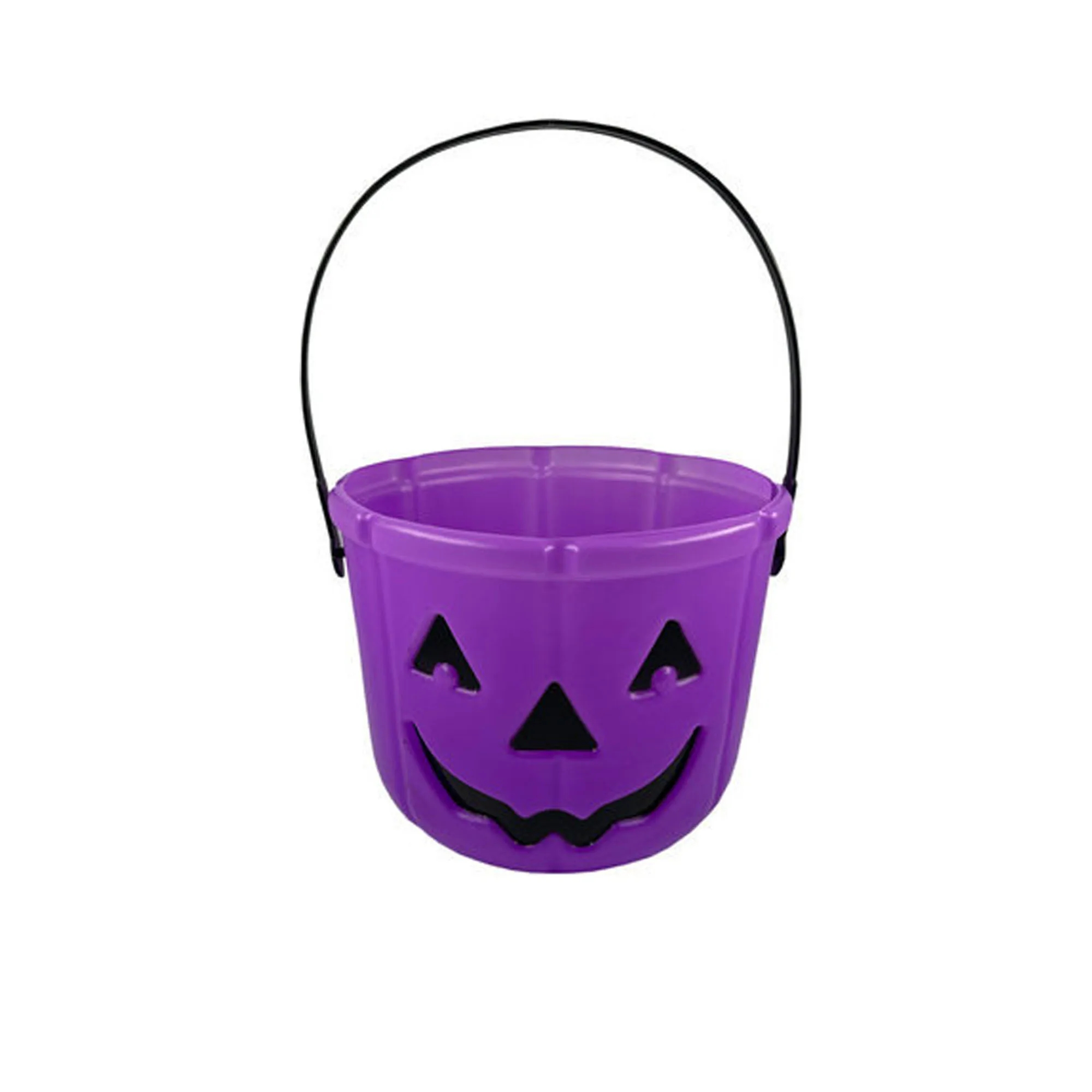 Halloween Plastic Pumpkin Bucket 7"L x 5.5"W 2