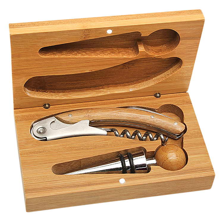 Bamboo Wine Tool Set - 2 Piece 2