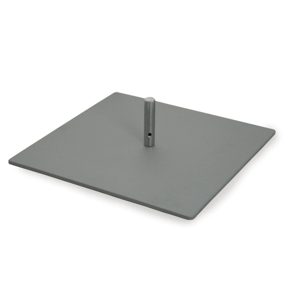 12" Square Powder Coated Steel Base 2