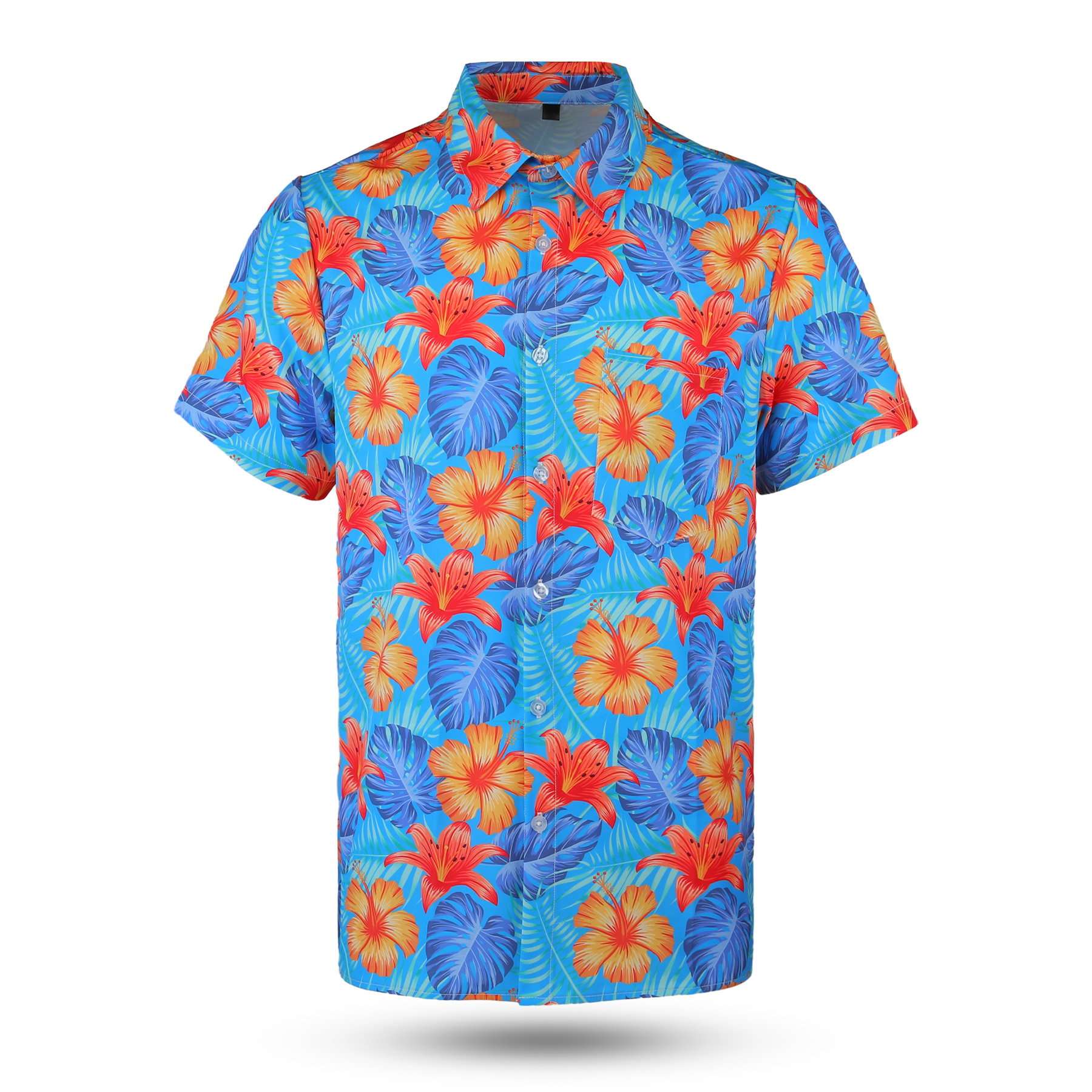 UV Resistant Sublimated Hawaiian Shirt W/ Pocket 3