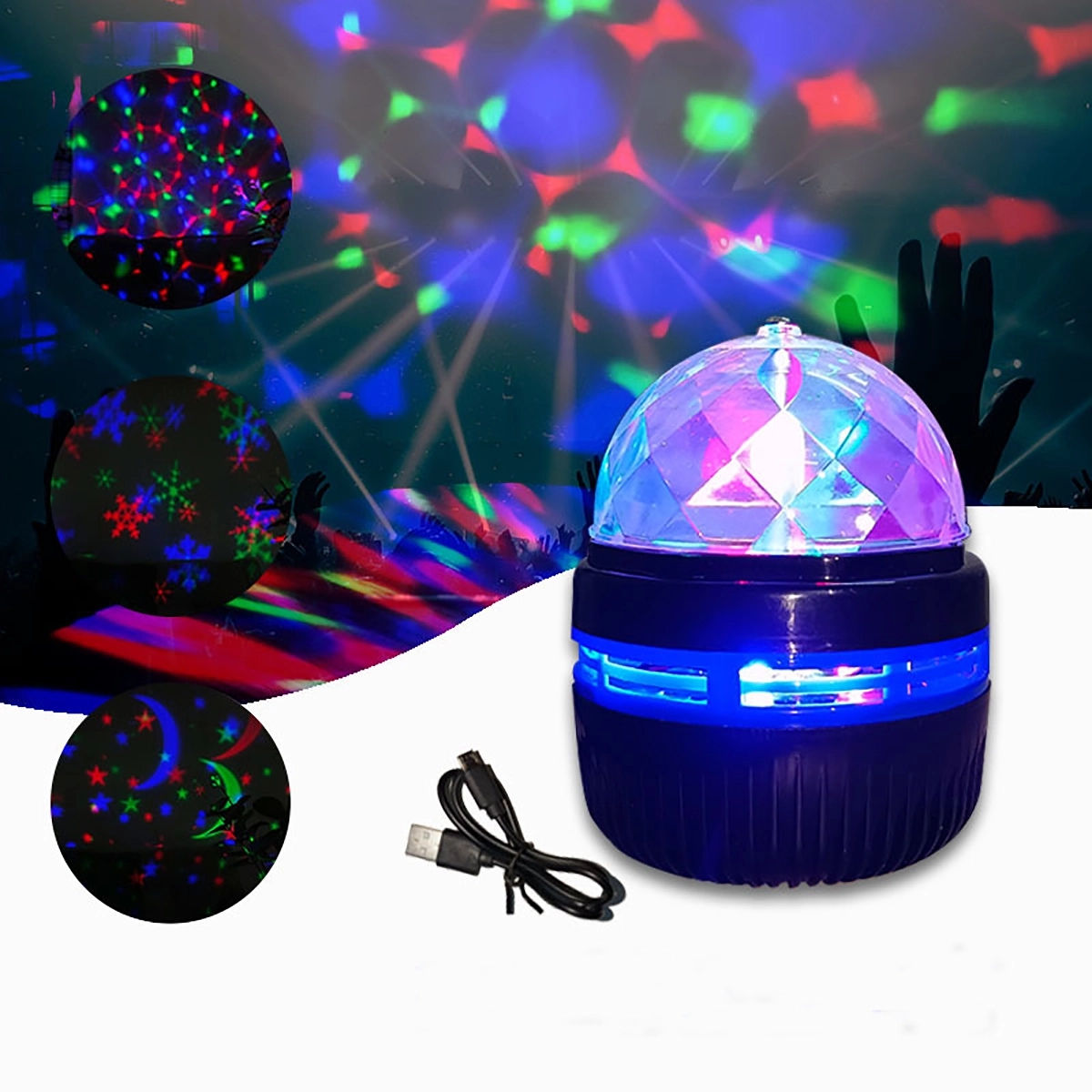 Mini Star Snow Night Lights USB Rechargeable 2